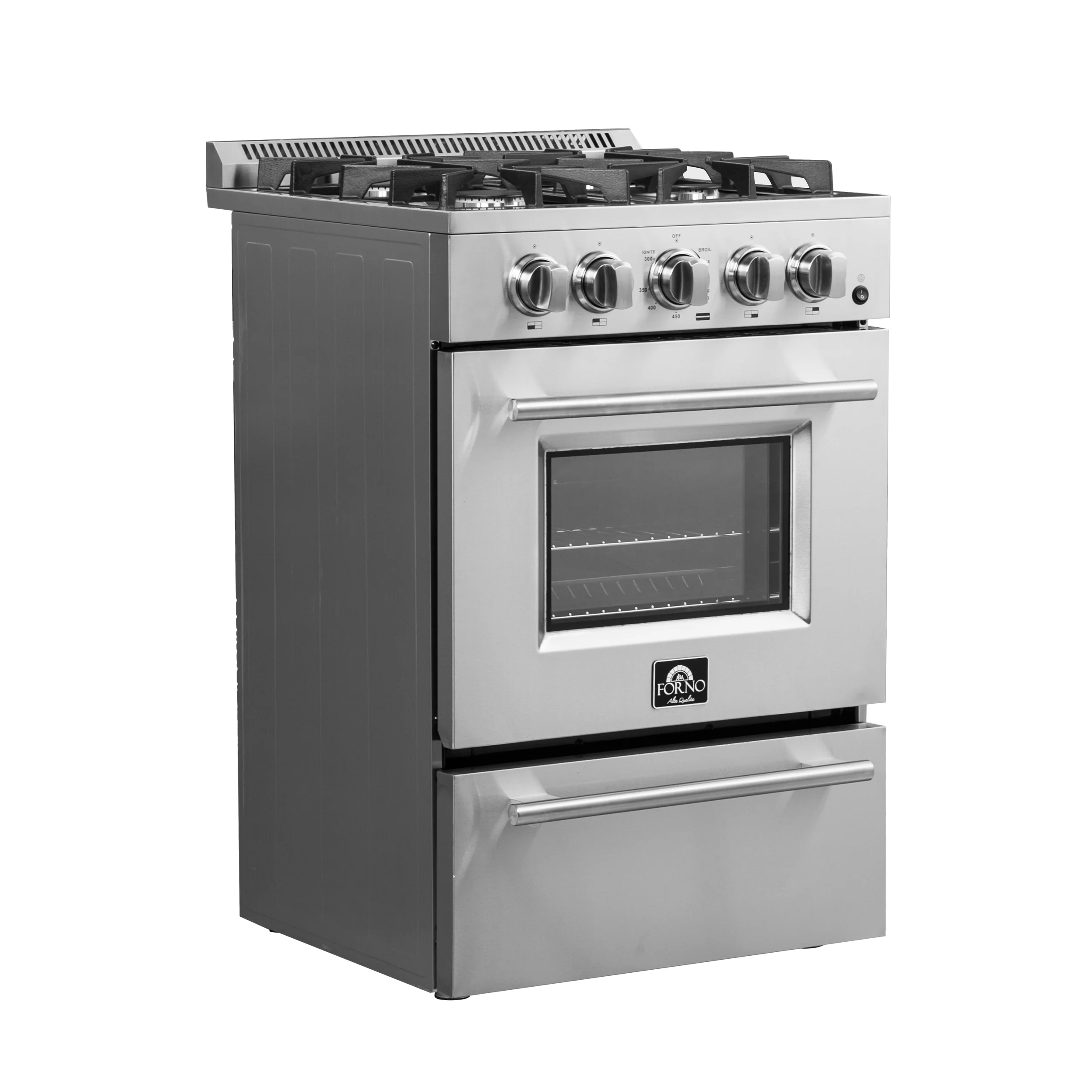 Forno Breno 24-Inch Freestanding Gas Range, Compact Design, Energy Efficient - Image 4