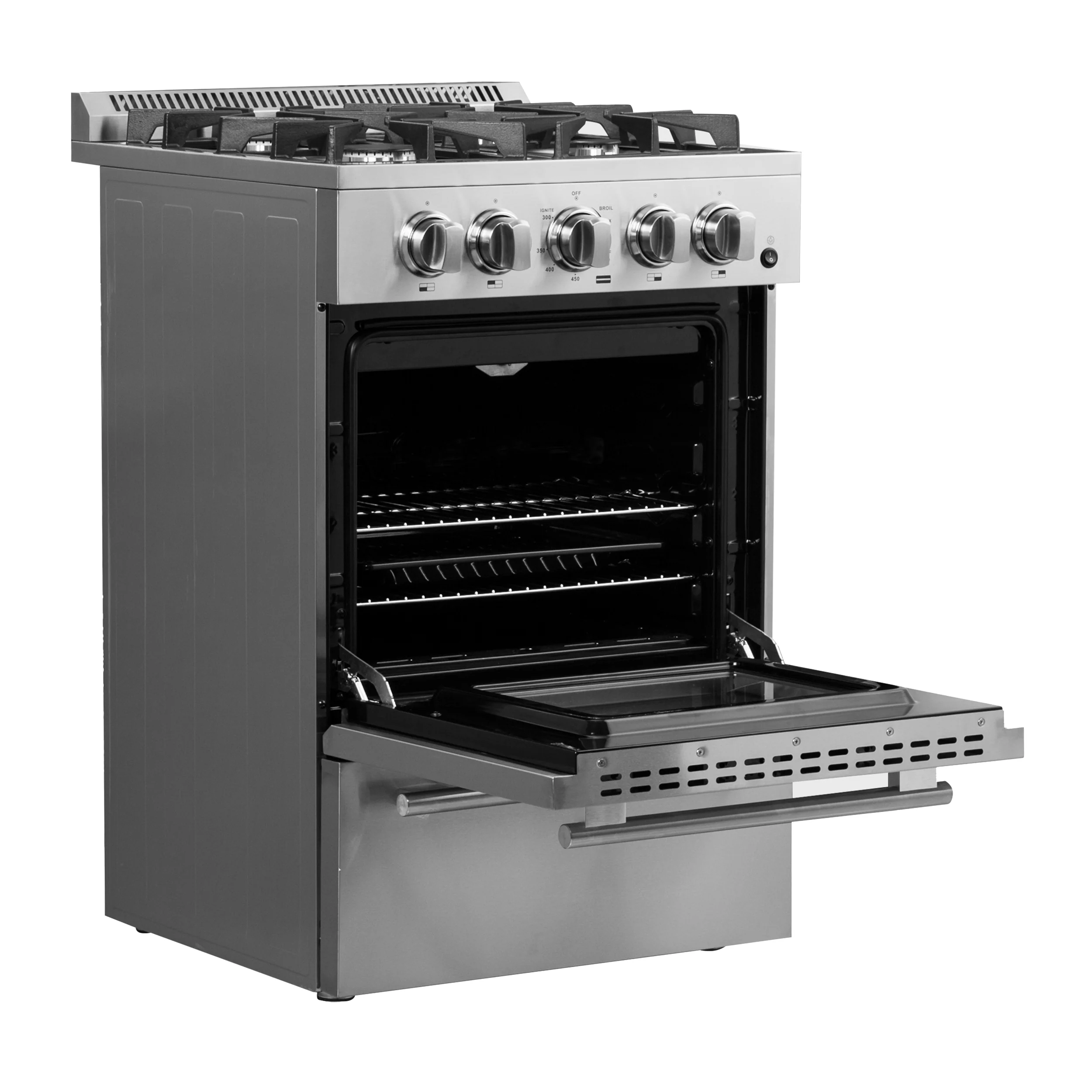 Forno Breno 24-Inch Freestanding Gas Range, Compact Design, Energy Efficient - Image 5