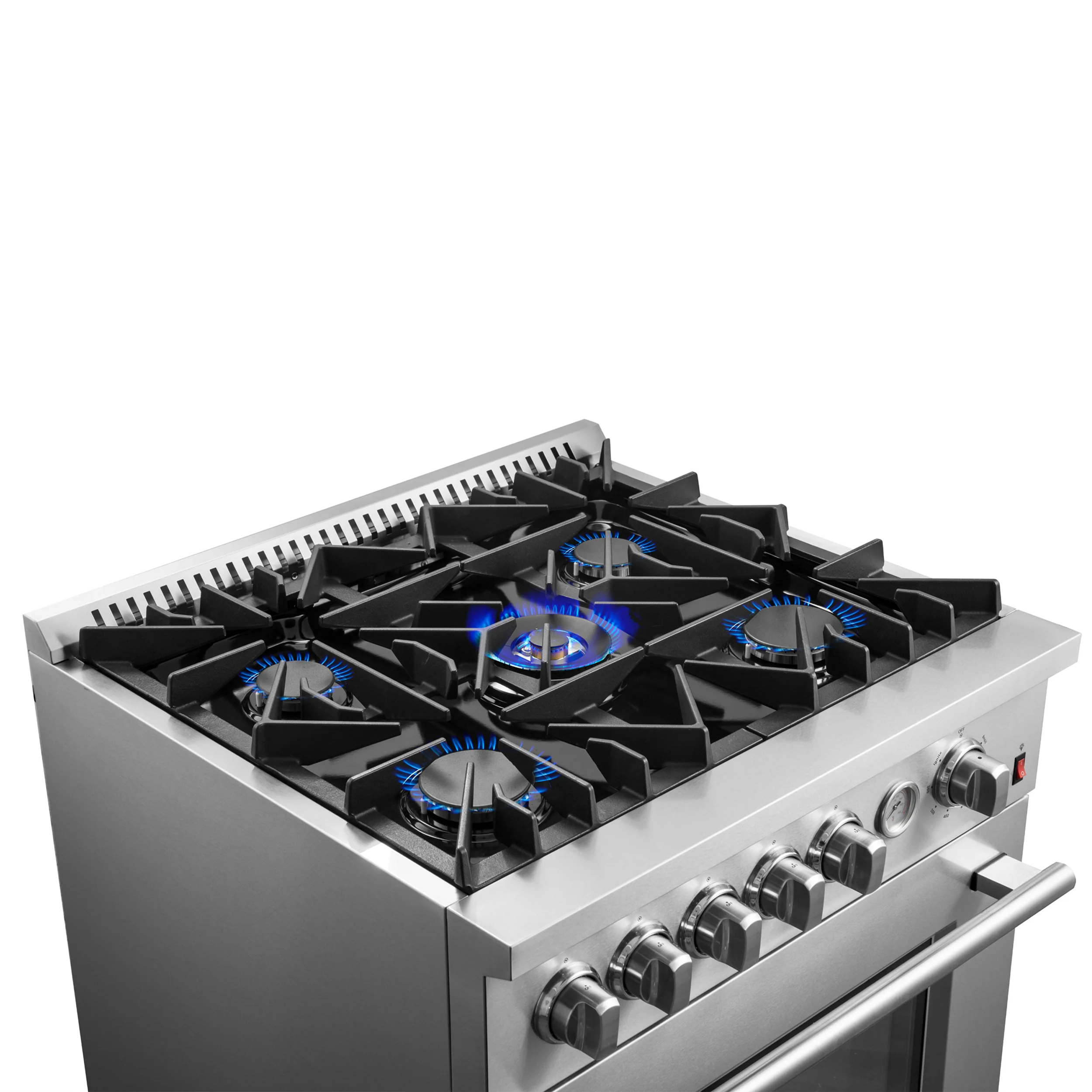 FORNO Giovanni 30-inch Gas Range Stainless Steel, 5 Burners 67,000 BTU, 4.32 cu.ft. Convection Oven - Image 12