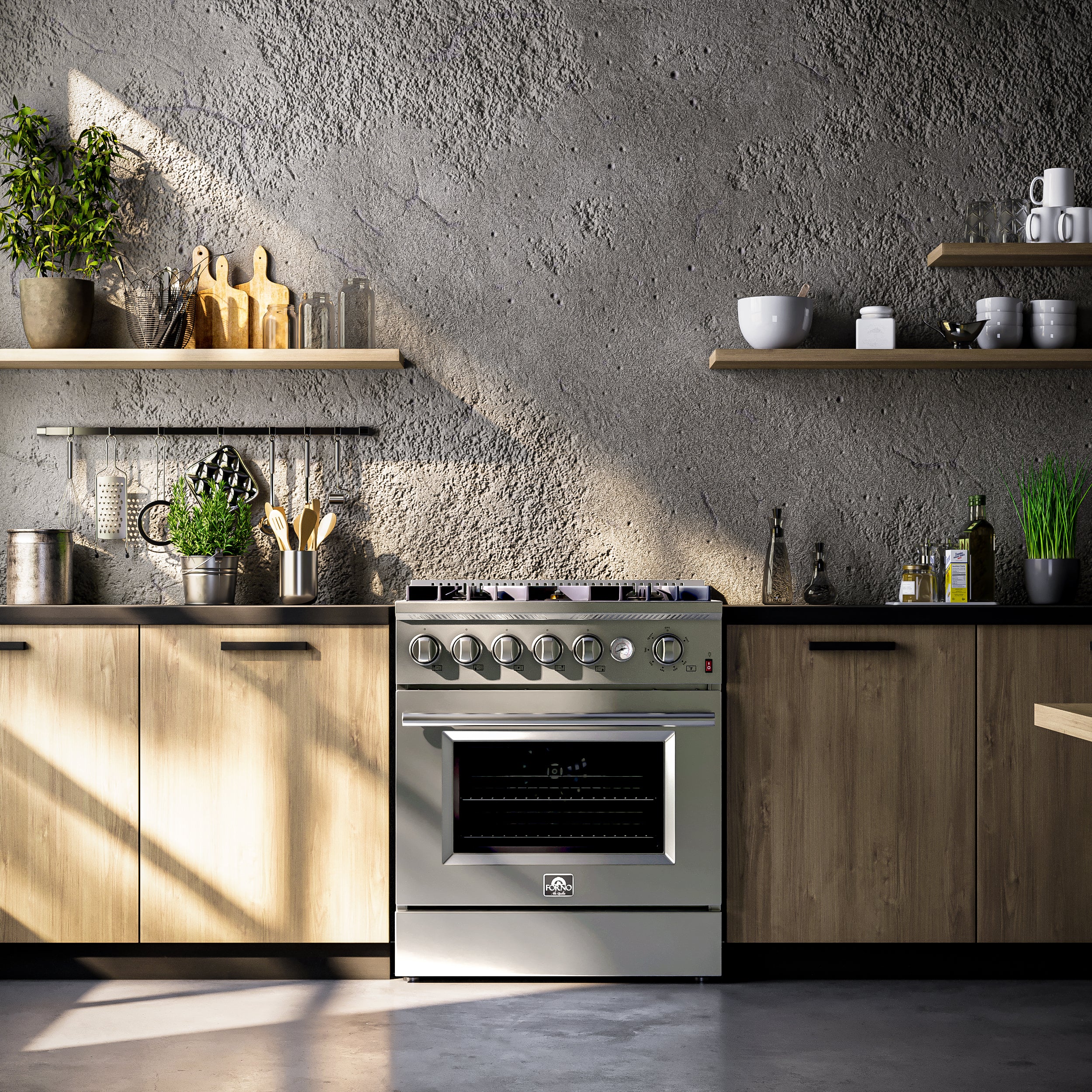 FORNO Giovanni 30-inch Gas Range Stainless Steel, 5 Burners 67,000 BTU, 4.32 cu.ft. Convection Oven - Image 21
