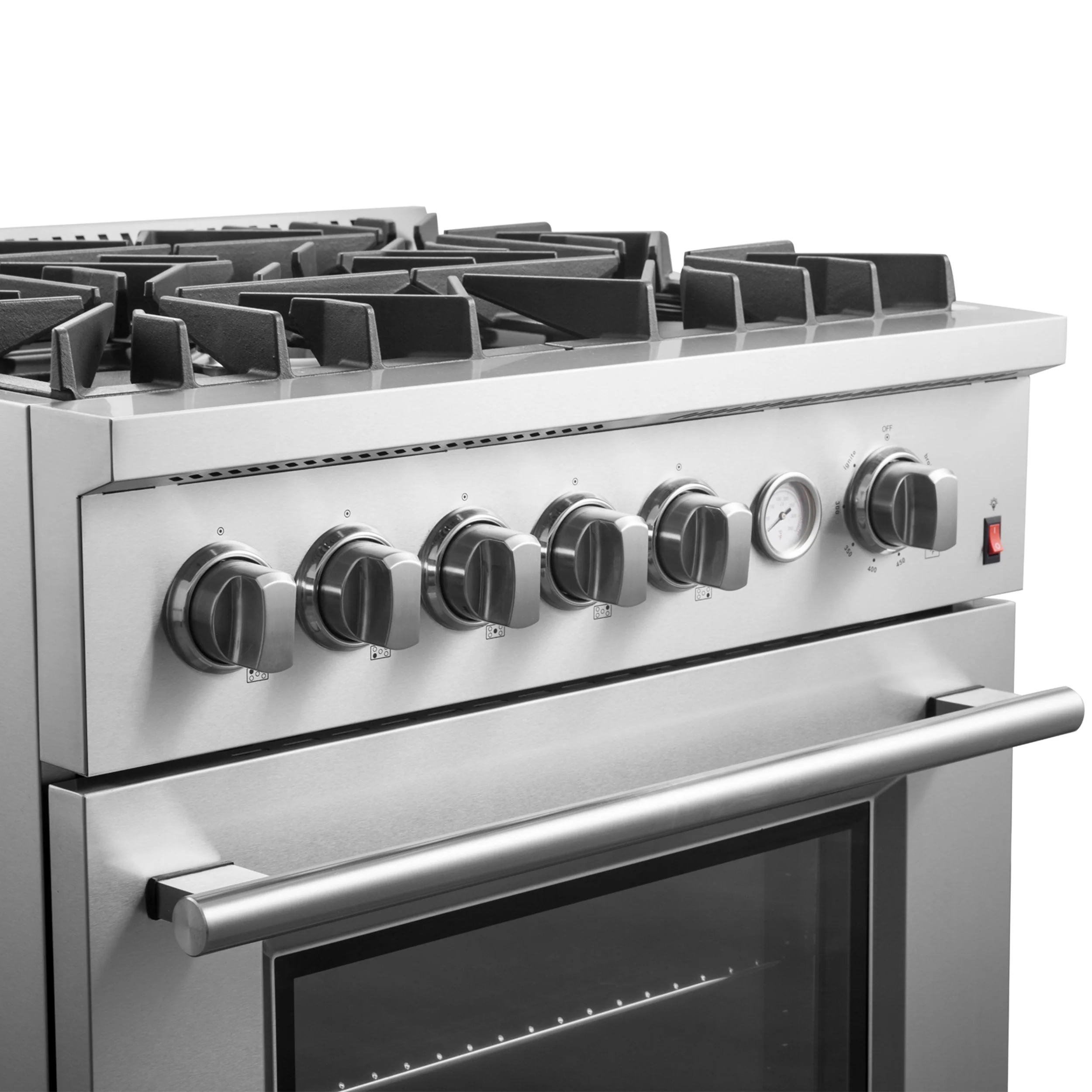 FORNO Giovanni 30-inch Gas Range Stainless Steel, 5 Burners 67,000 BTU, 4.32 cu.ft. Convection Oven - Image 9