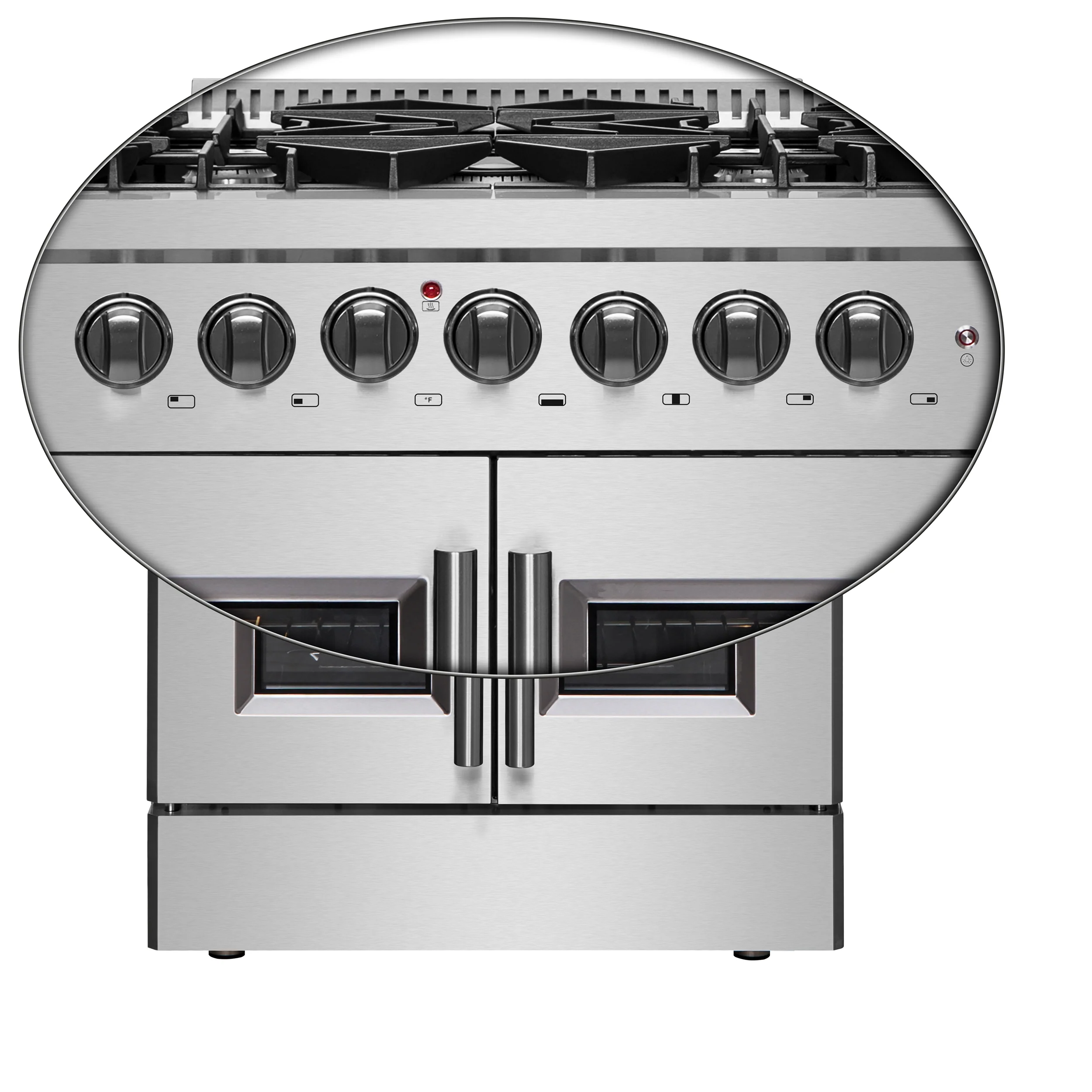 Forno Galiano 30-inch French Door Dual Fuel Range All Stainless Steel, 5 Sealed Burners 68,000 BTU, 4.32 cu.ft. True Convection Oven - Image 18