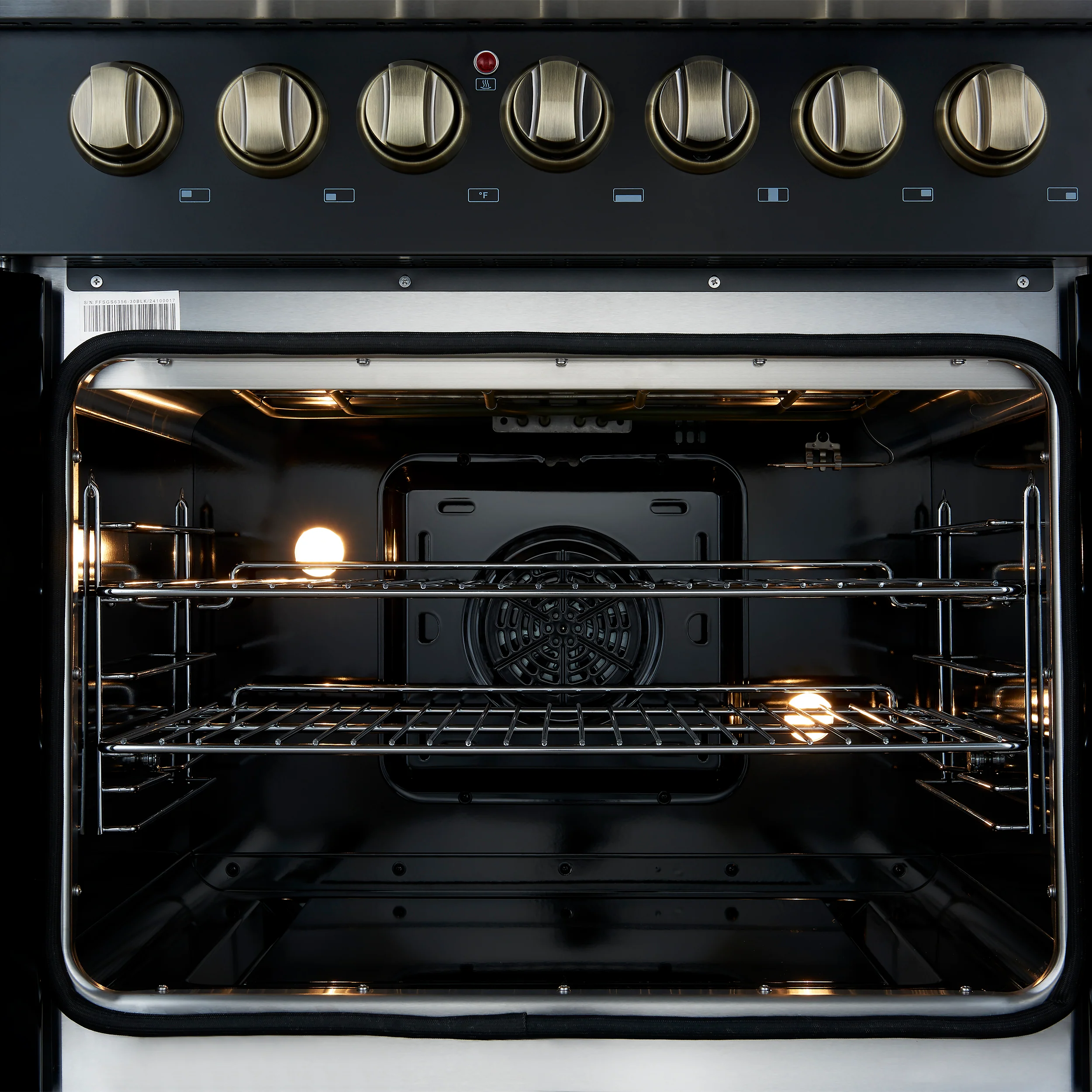 Forno Galiano 30-inch Freestanding French Door Dual Fuel Range Black - Image 8