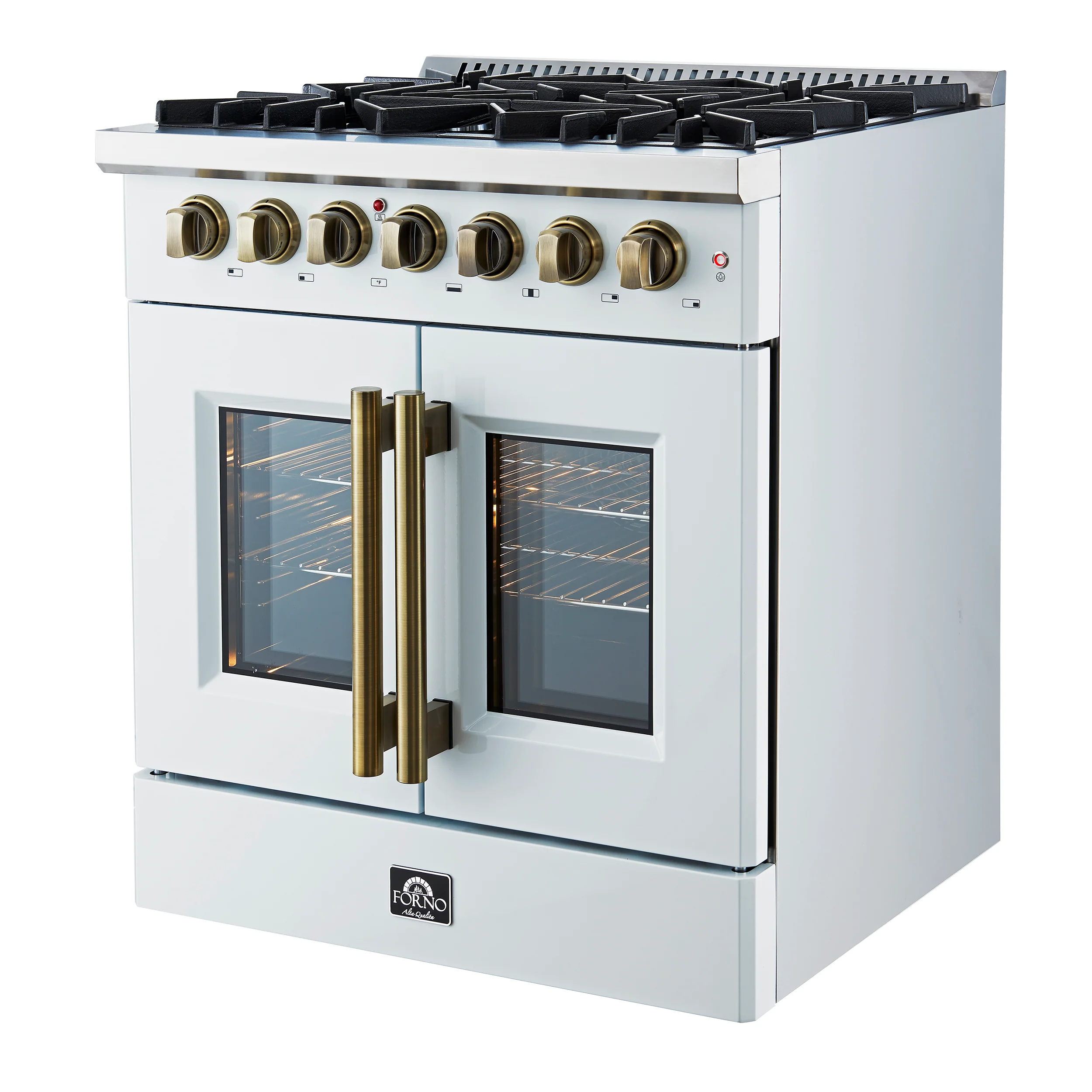 Forno Galiano 30-inch Freestanding French Door Dual Fuel Range White - Image 10