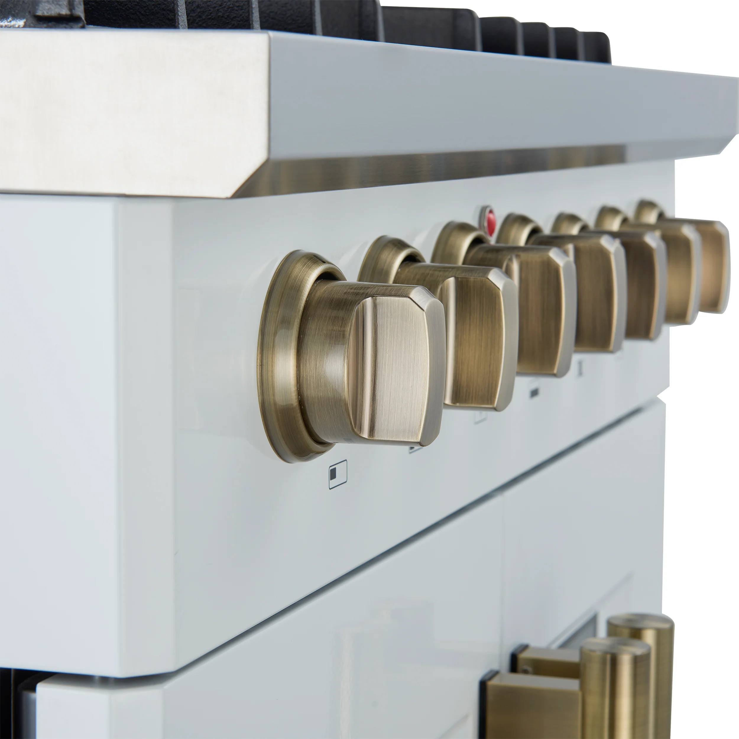 Forno Galiano 30-inch Freestanding French Door Dual Fuel Range White - Image 5