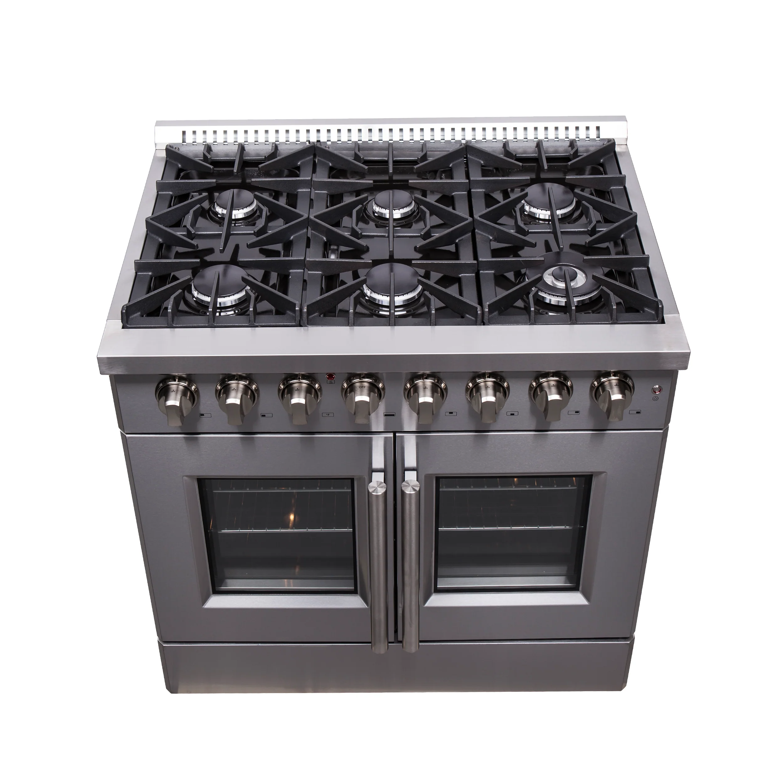 Forno Galiano 36" Freestanding French Door Dual Fuel Range - Image 4
