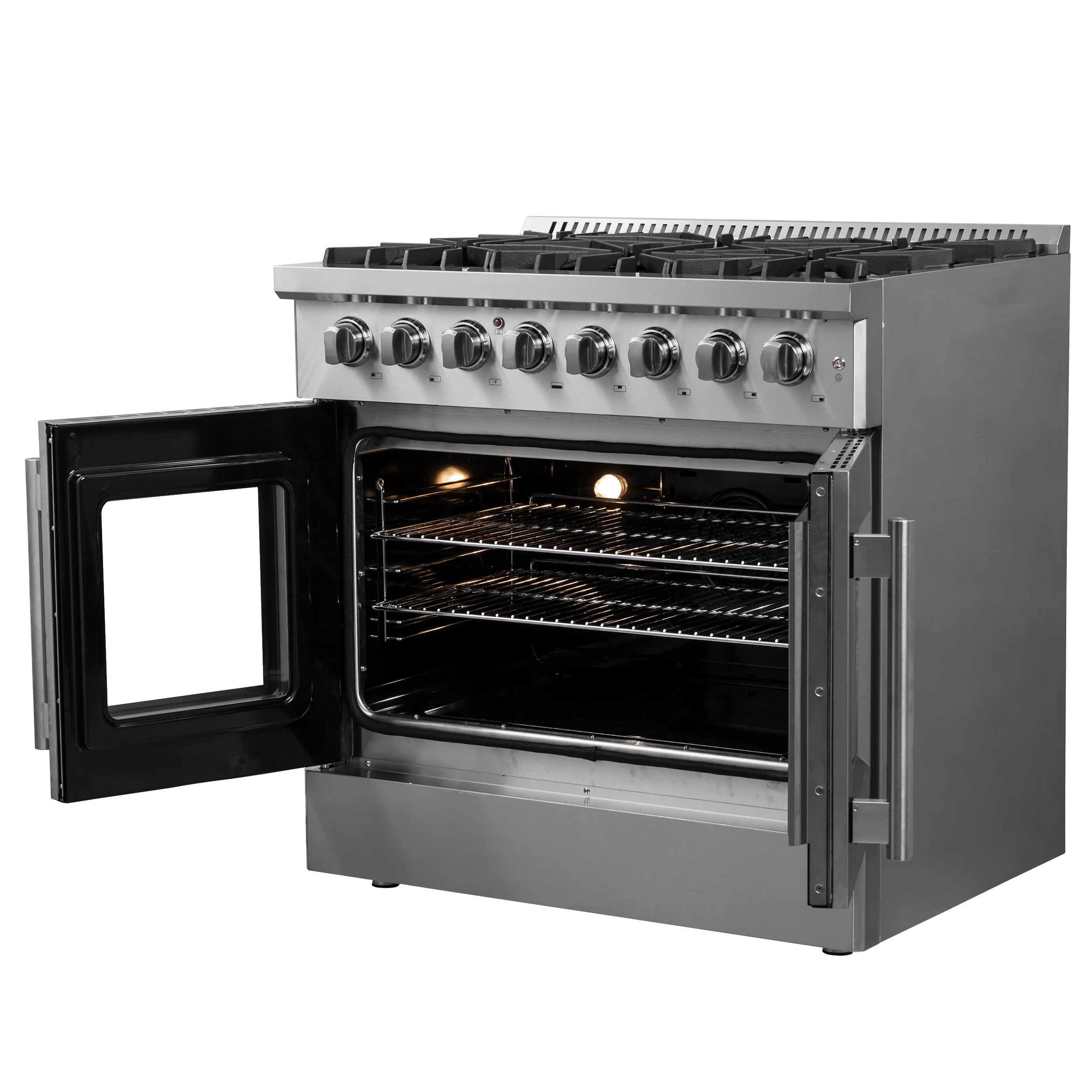 Forno Galiano 36" Freestanding French Door Dual Fuel Range - Image 6