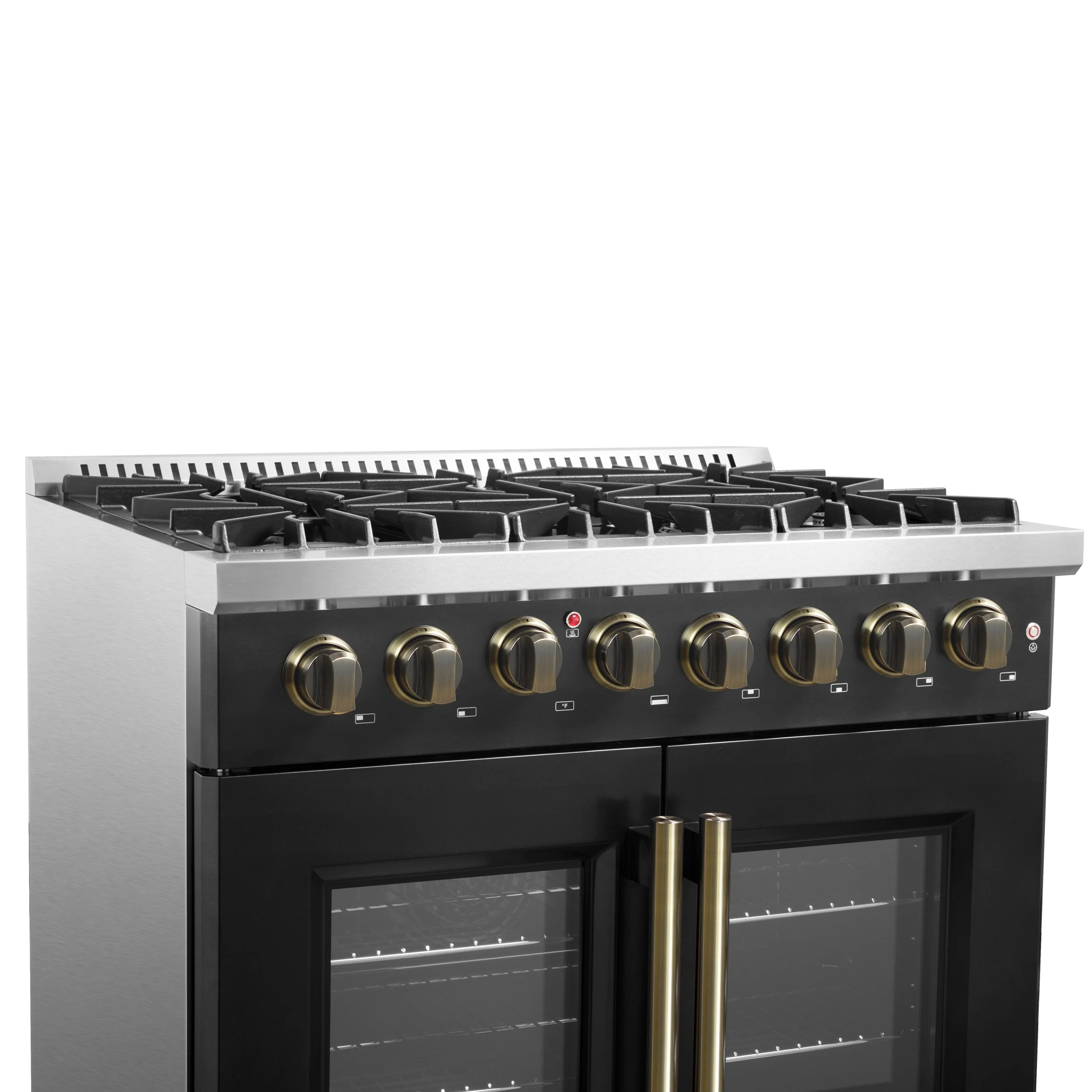 Forno Galiano 36-inch Freestanding French Door Dual Fuel Range Black - Image 10