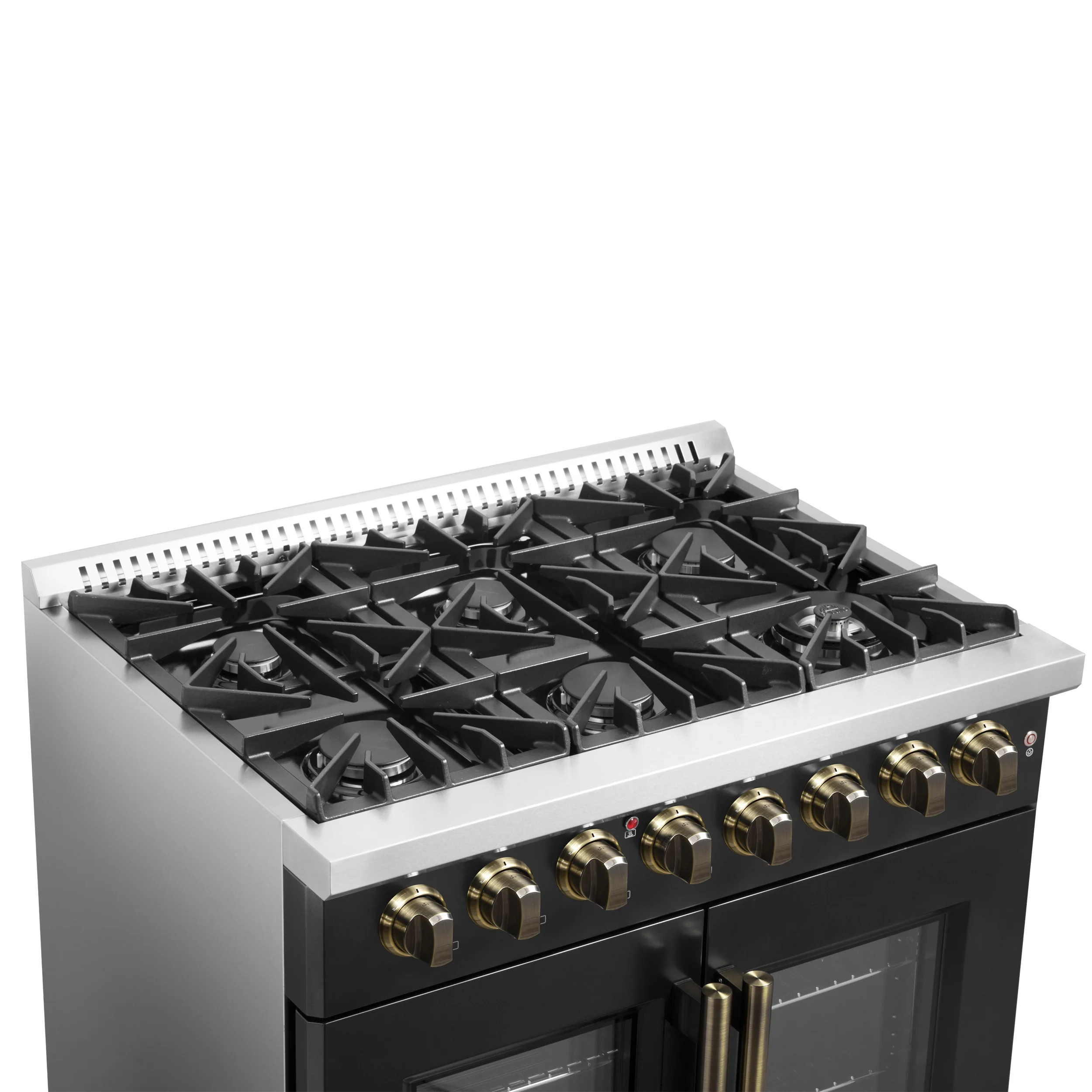 Forno Galiano 36-inch Freestanding French Door Dual Fuel Range Black - Image 11