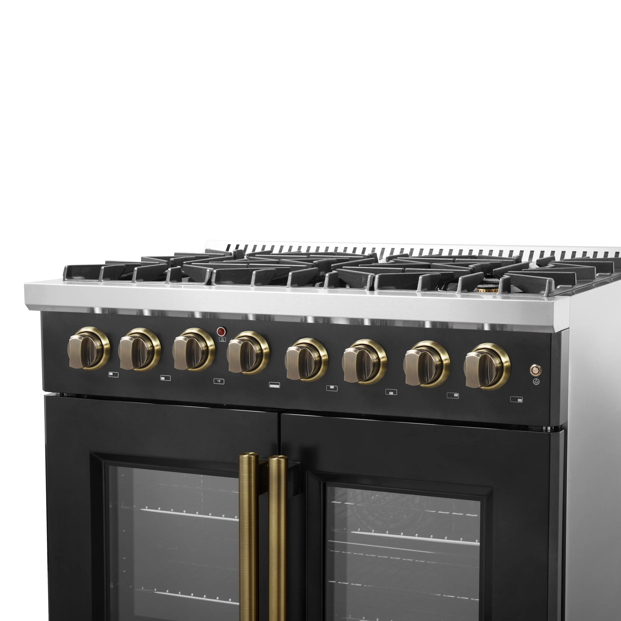Forno Galiano 36-inch Freestanding French Door Dual Fuel Range Black - Image 17