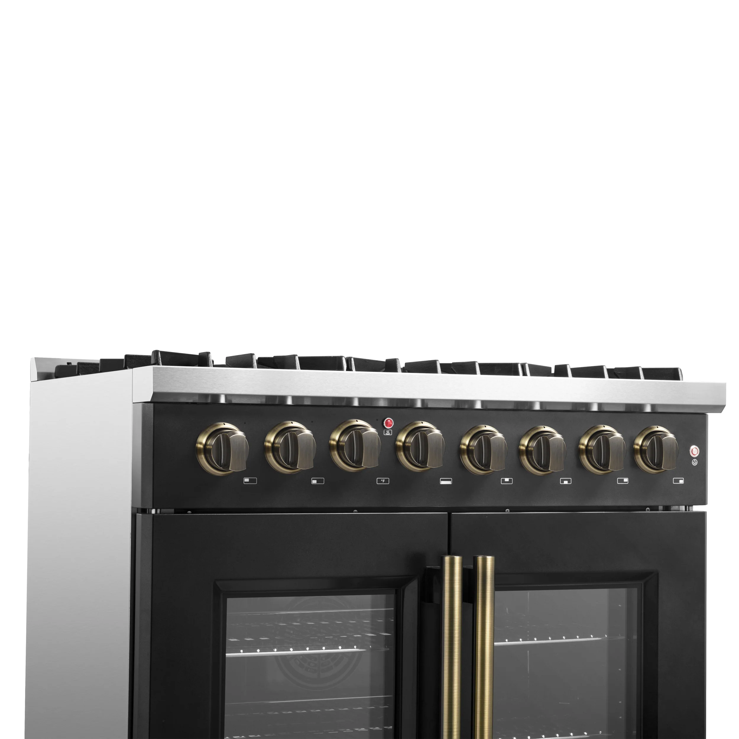Forno Galiano 36-inch Freestanding French Door Dual Fuel Range Black - Image 9
