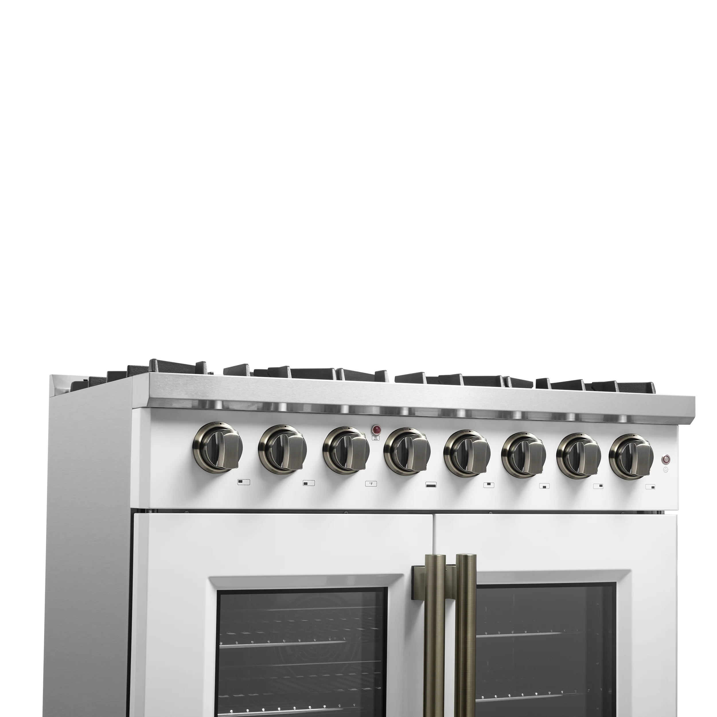 Forno Galiano 36-inch Freestanding French Door Dual Fuel Range White - Image 11