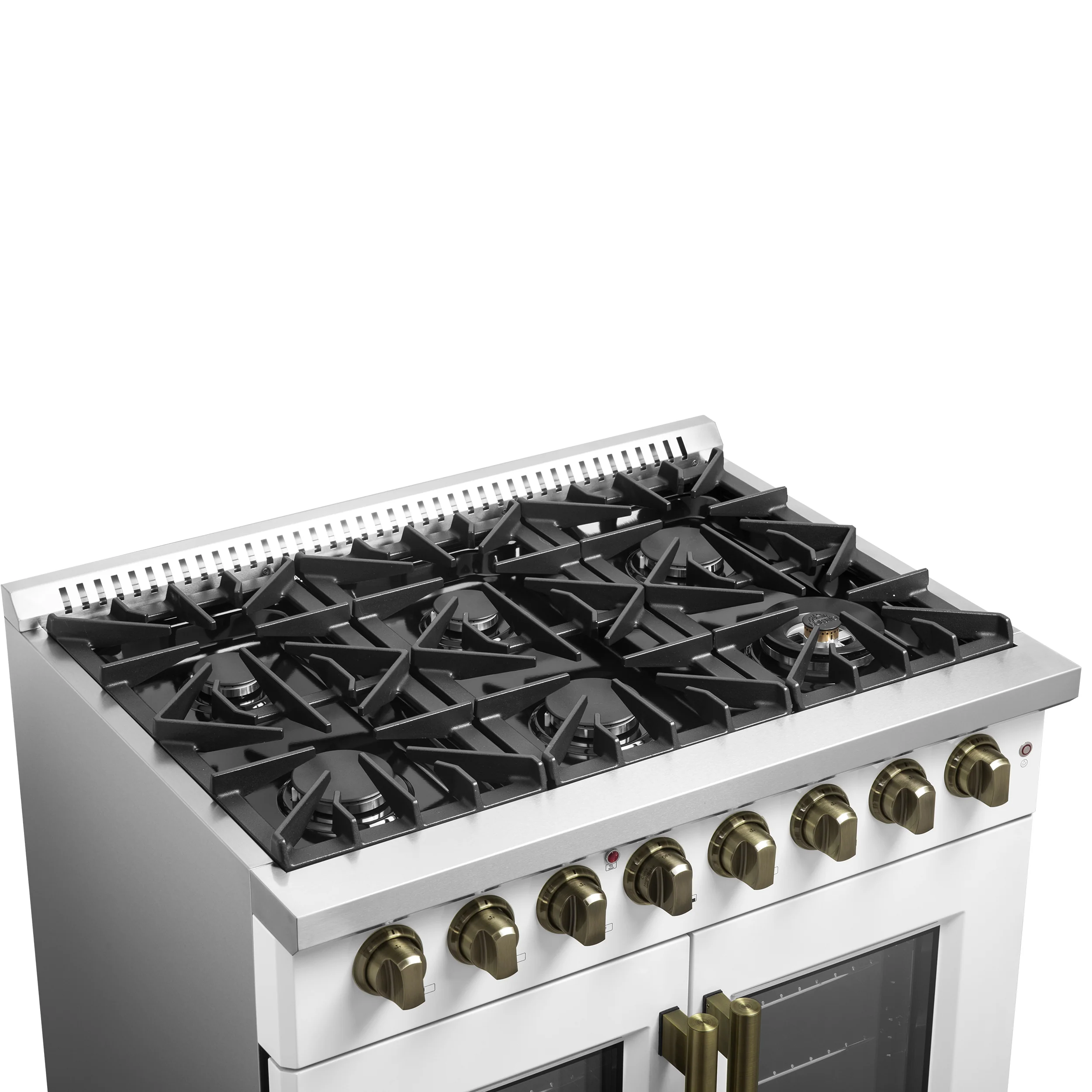 Forno Galiano 36-inch Freestanding French Door Dual Fuel Range White - Image 12