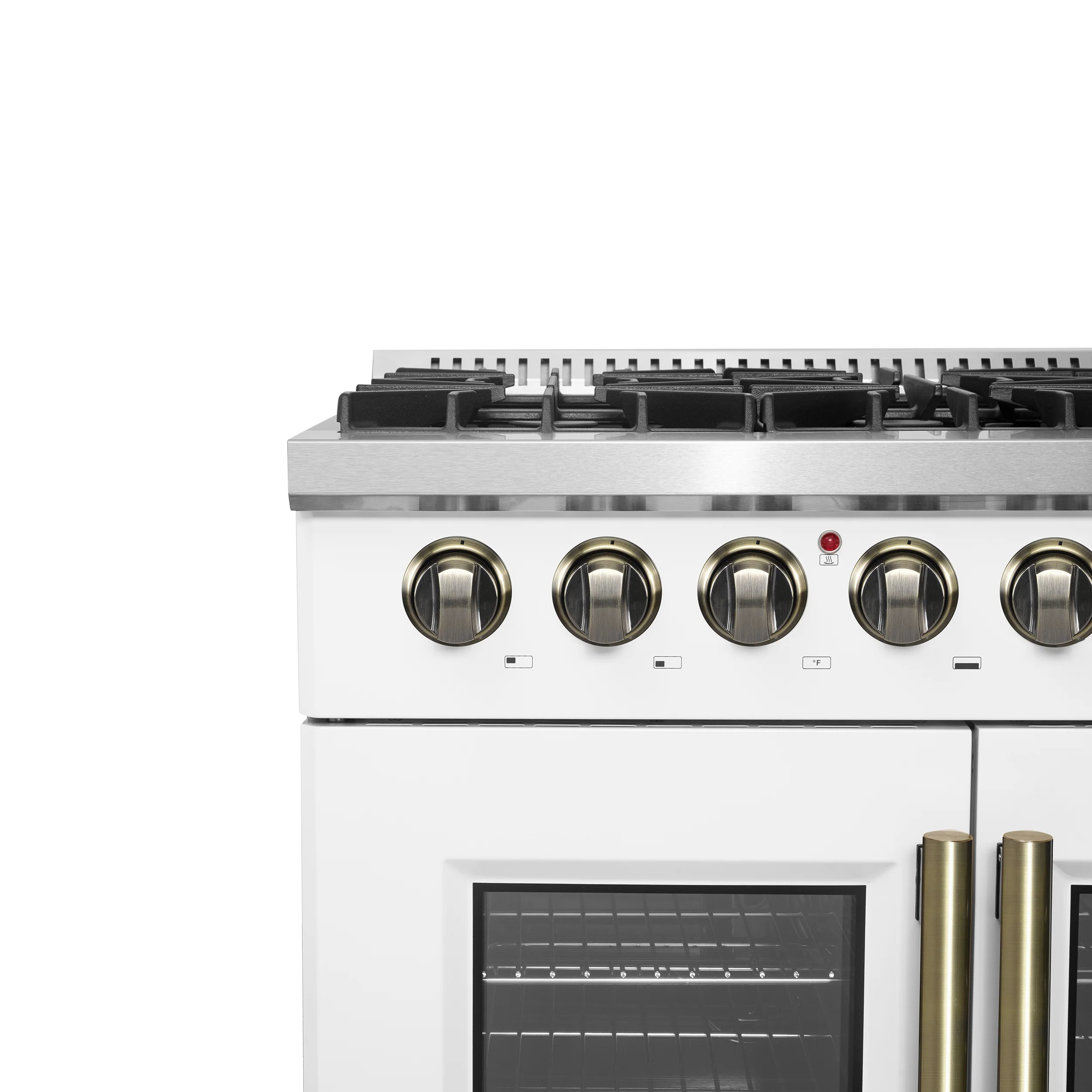 Forno Galiano 36-inch Freestanding French Door Dual Fuel Range White - Image 9