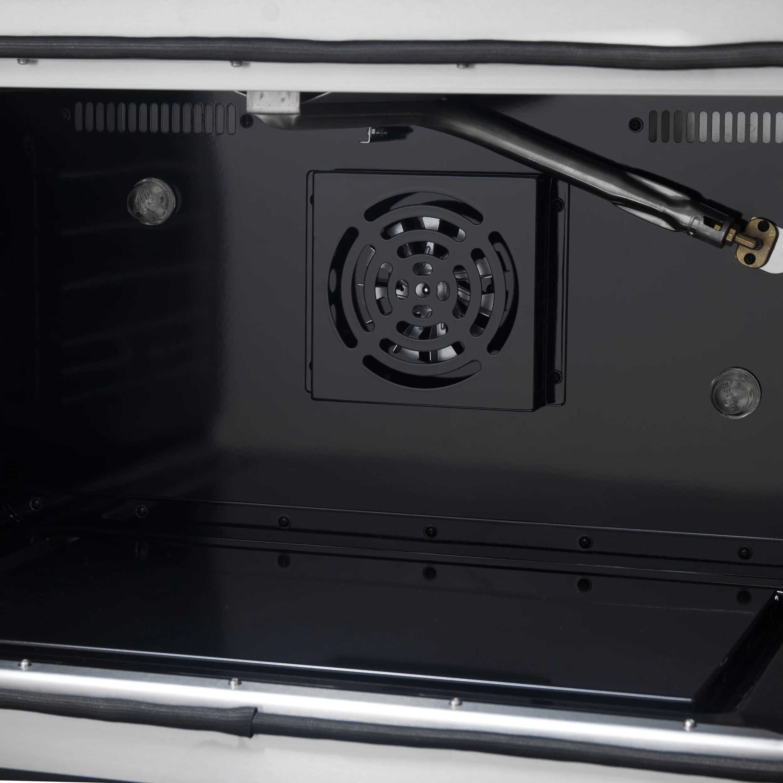Forno Galiano 36-inch French Door Gas Range Black and Antique Brass Design, 6 Sealed Burners 83,000 BTU, 5.36 cu.ft. Convection Oven - Image 5