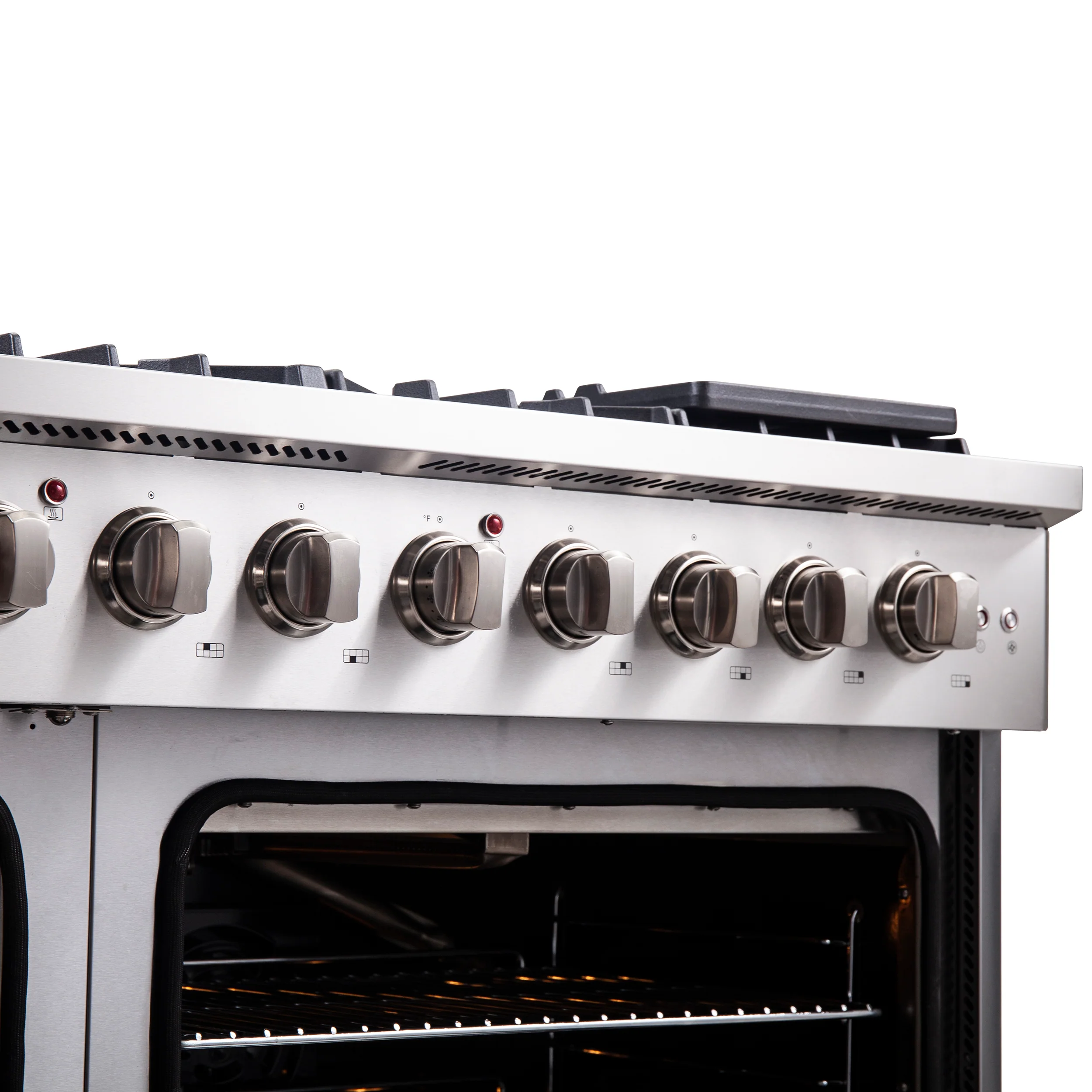 Forno Galiano 48-Inch Freestanding French Door Gas Range, 8 Burners, Griddle, Convection Oven, Energy Efficient - Image 8