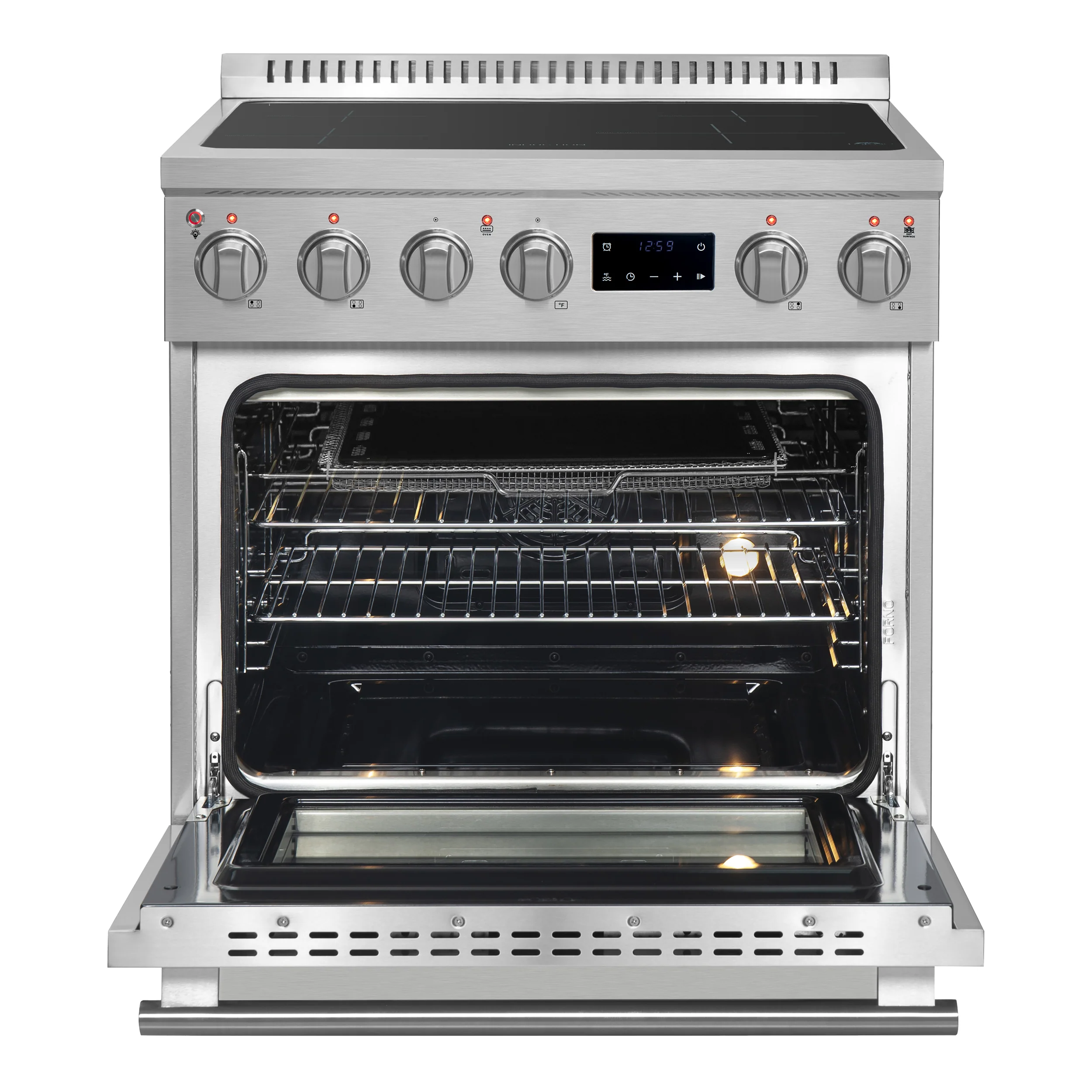 Forno Torino 30 Inch Induction Range with True Convection and Air Fry - Image 4