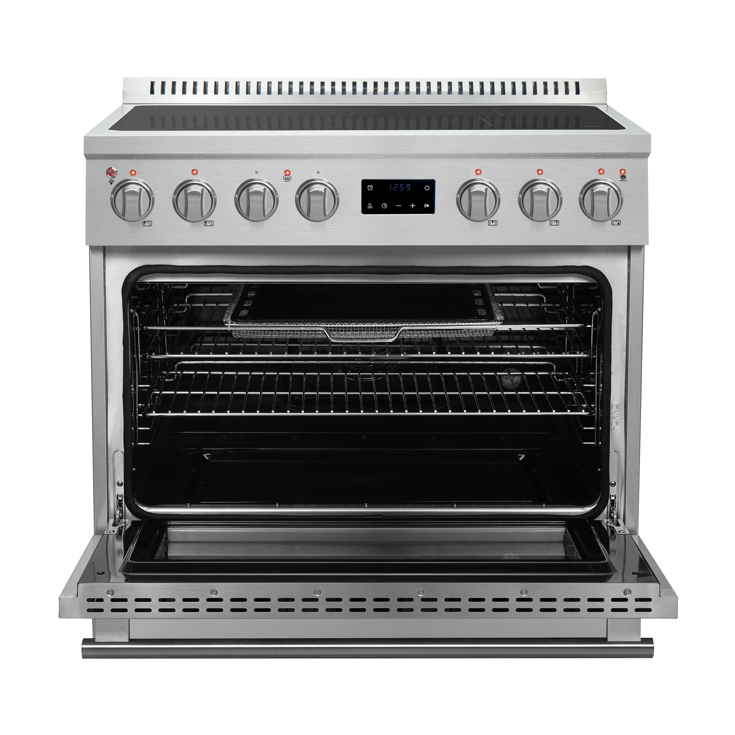 Forno Torino 36 Inch Induction Range with True Convection and Air Fry - Image 4