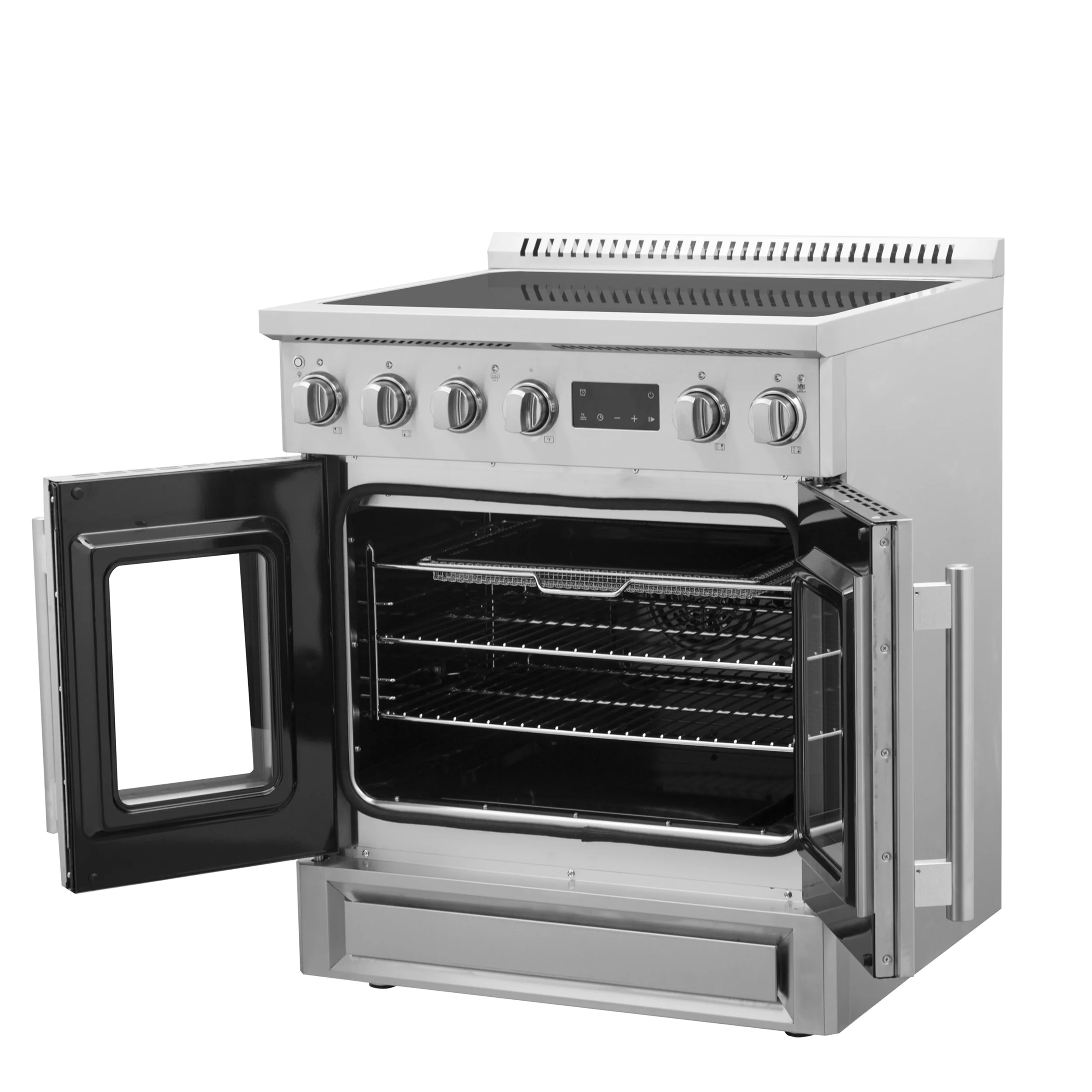 Forno Torino 30 Inch French Door Induction Range with Air Fryer and True Convection Oven - Image 11