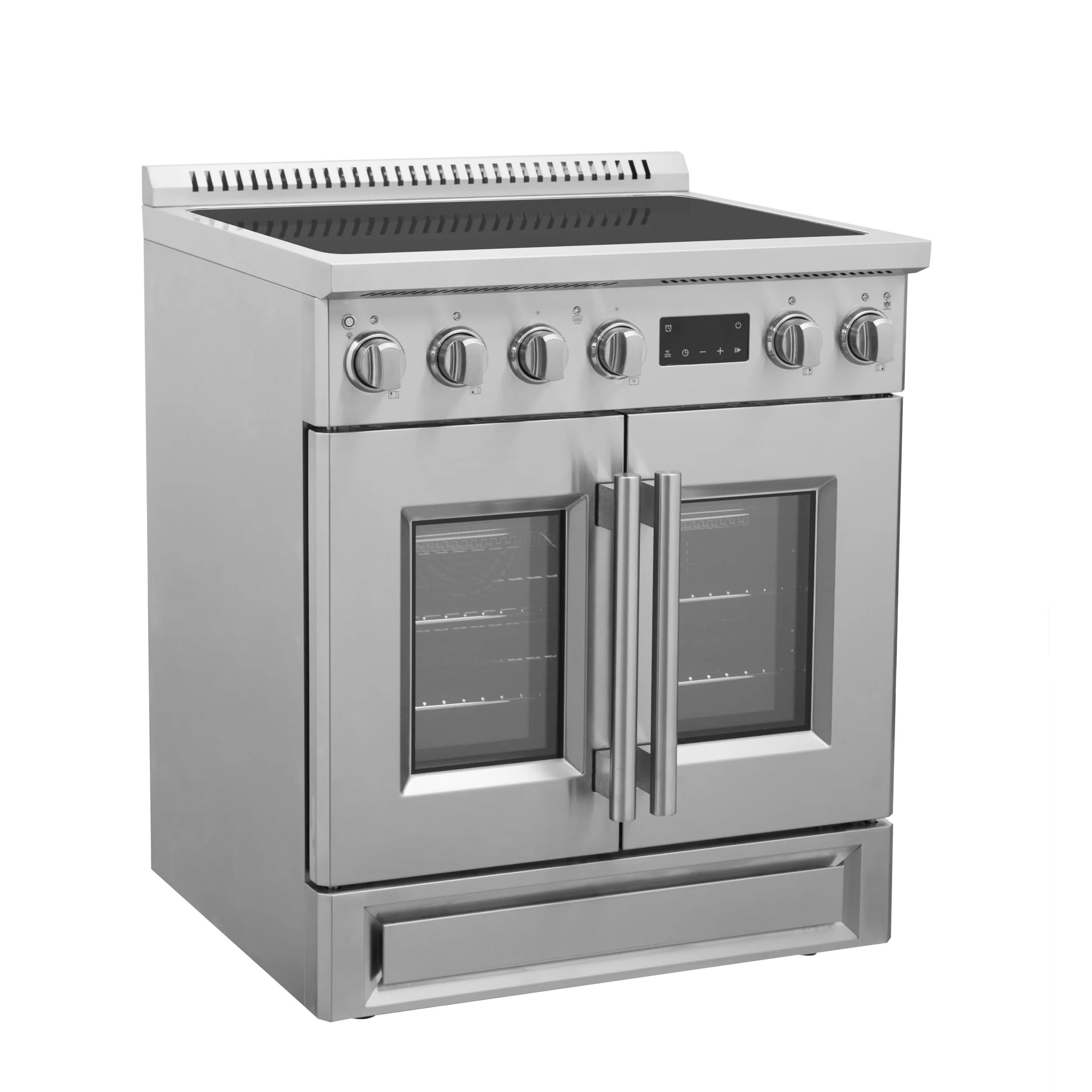 Forno Torino 30 Inch French Door Induction Range with Air Fryer and True Convection Oven - Image 2
