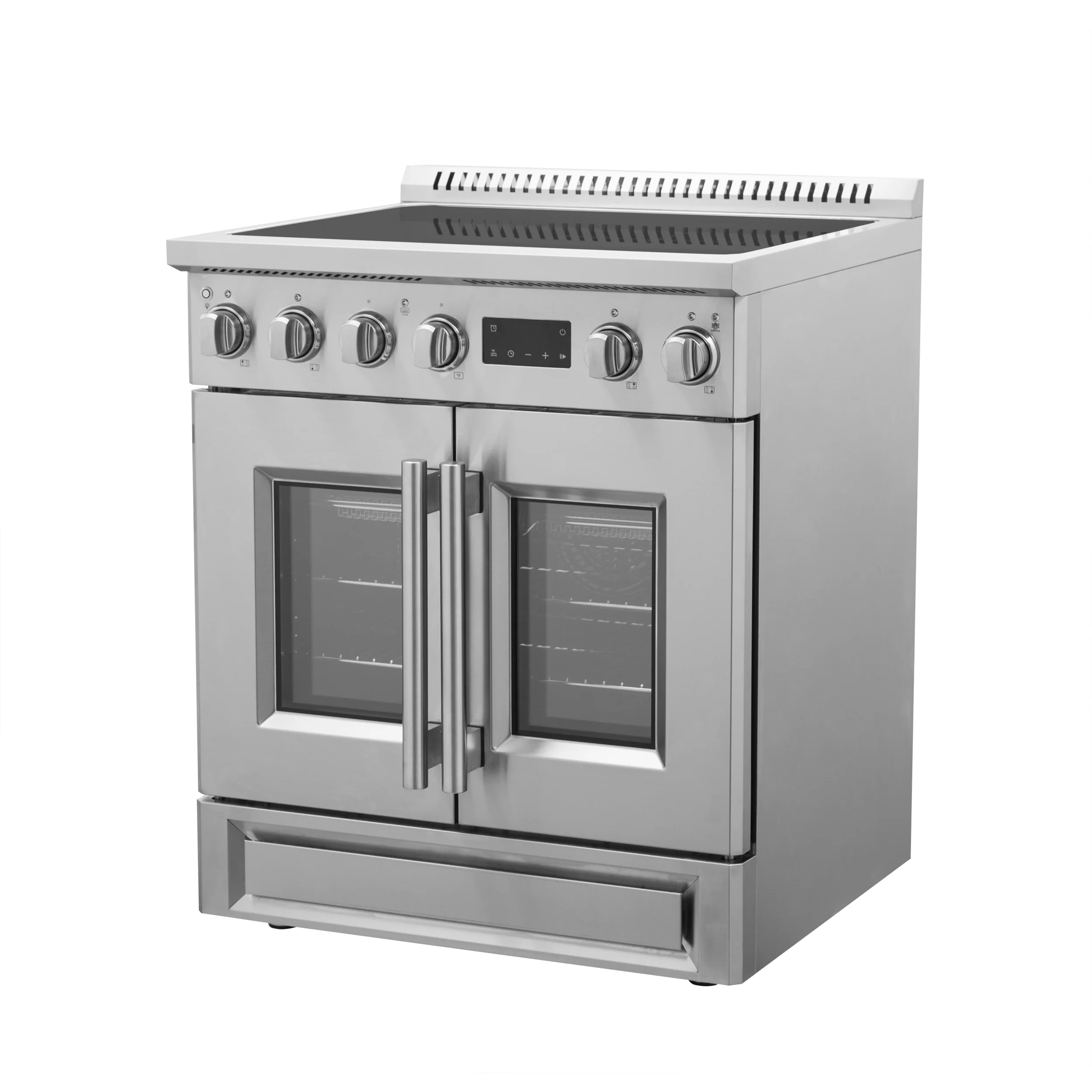 Forno Torino 30 Inch French Door Induction Range with Air Fryer and True Convection Oven - Image 3