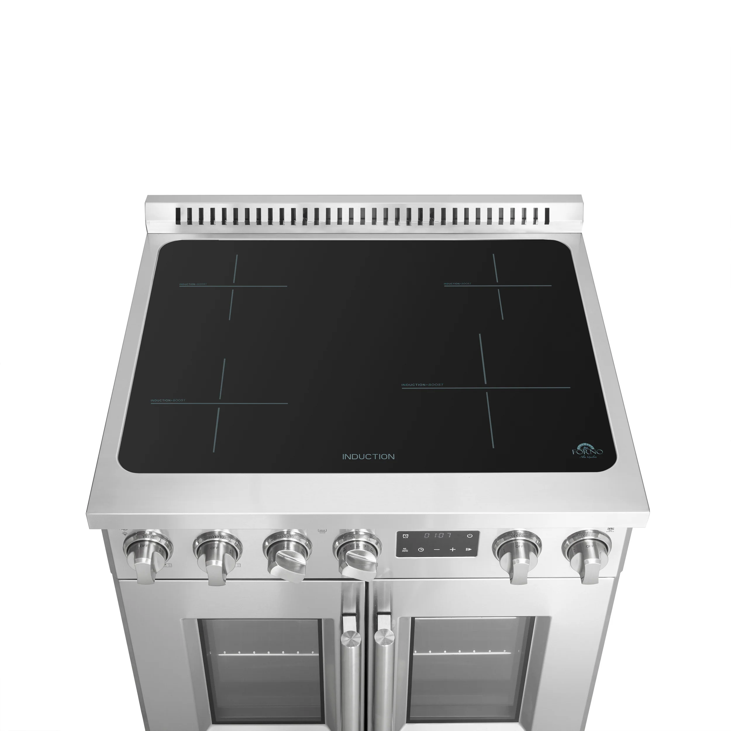 Forno Torino 30 Inch French Door Induction Range with Air Fryer and True Convection Oven - Image 5
