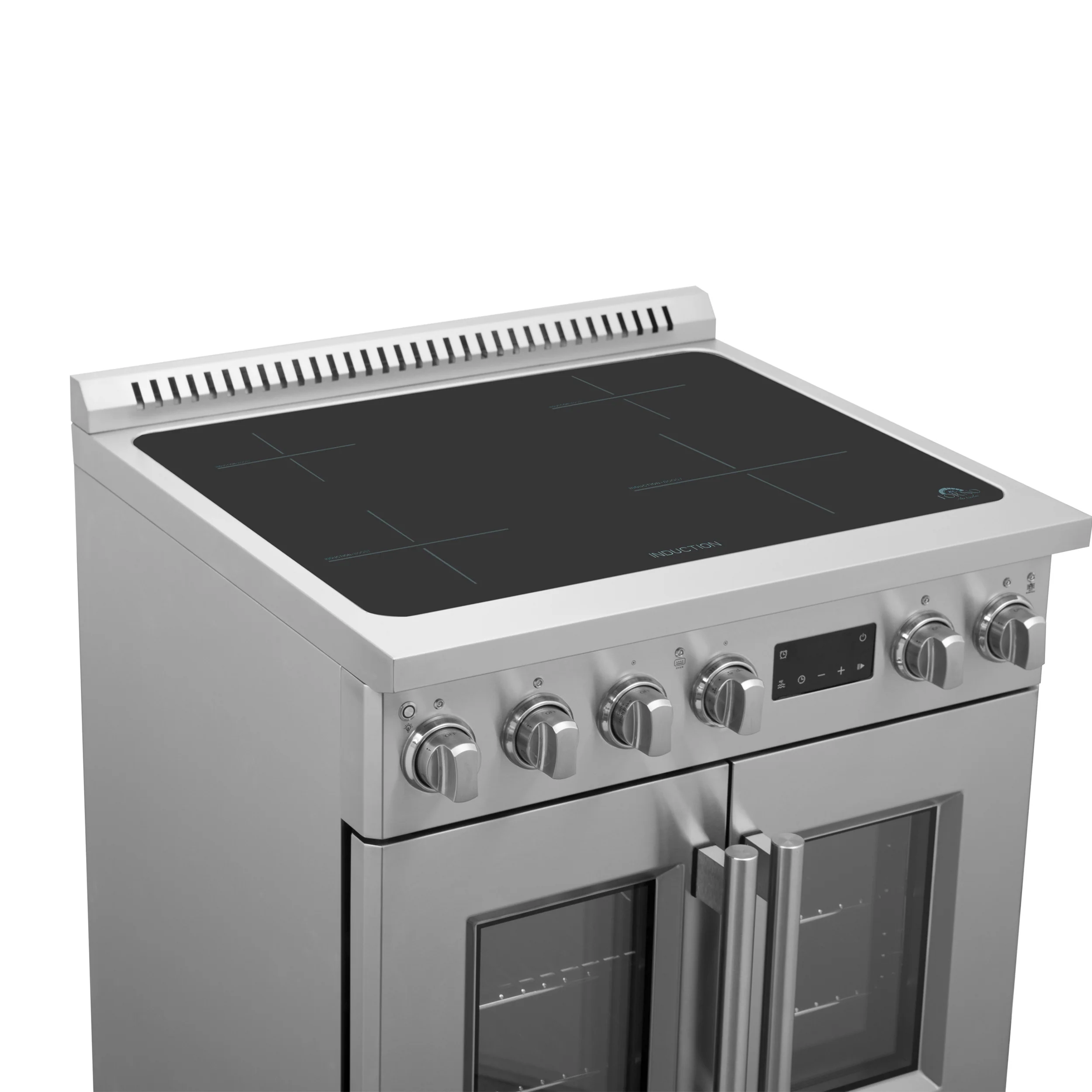 Forno Torino 30 Inch French Door Induction Range with Air Fryer and True Convection Oven - Image 6