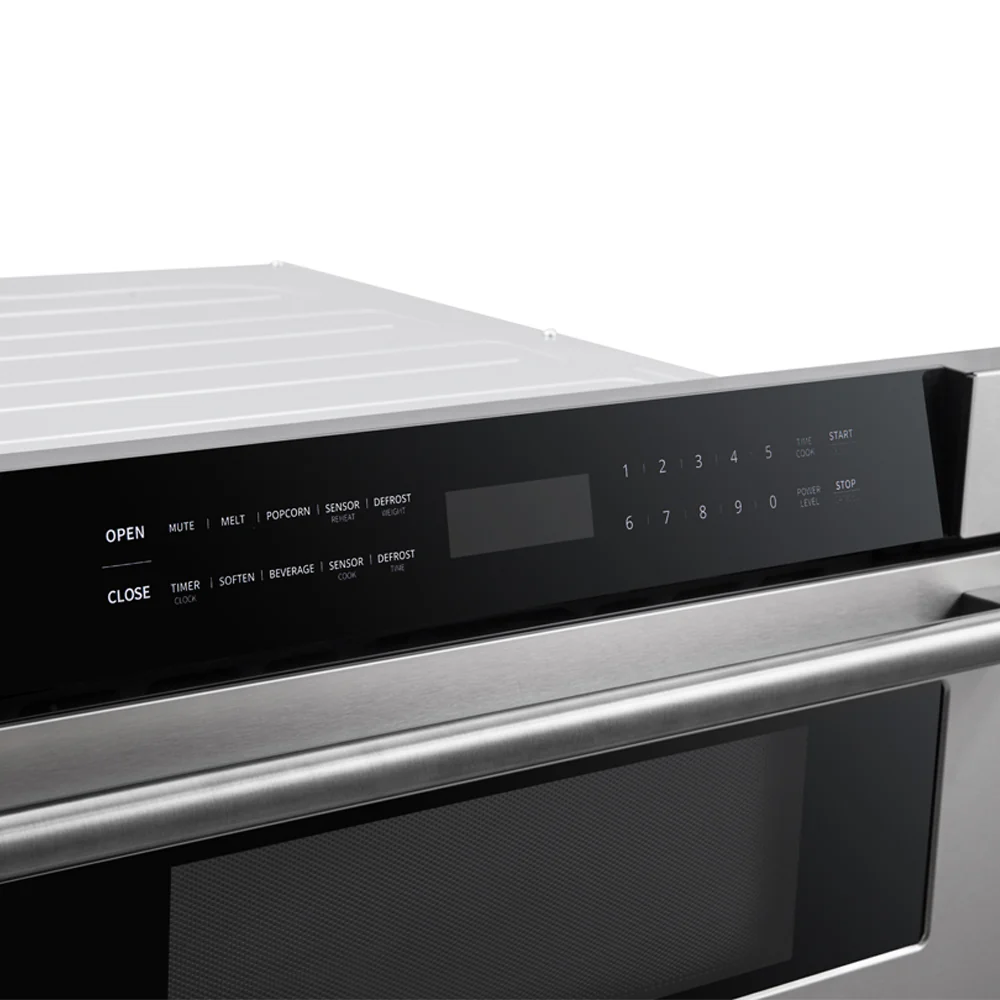 Forno Capoliveri 30-Inch Microwave Drawer, Stainless Steel, 1.2 cu.ft, 1500 Watts, Built-In, Touch Control LCD Display, Auto-Touch Open/Close, 11 Power Levels, Sensor Cooking - Image 4