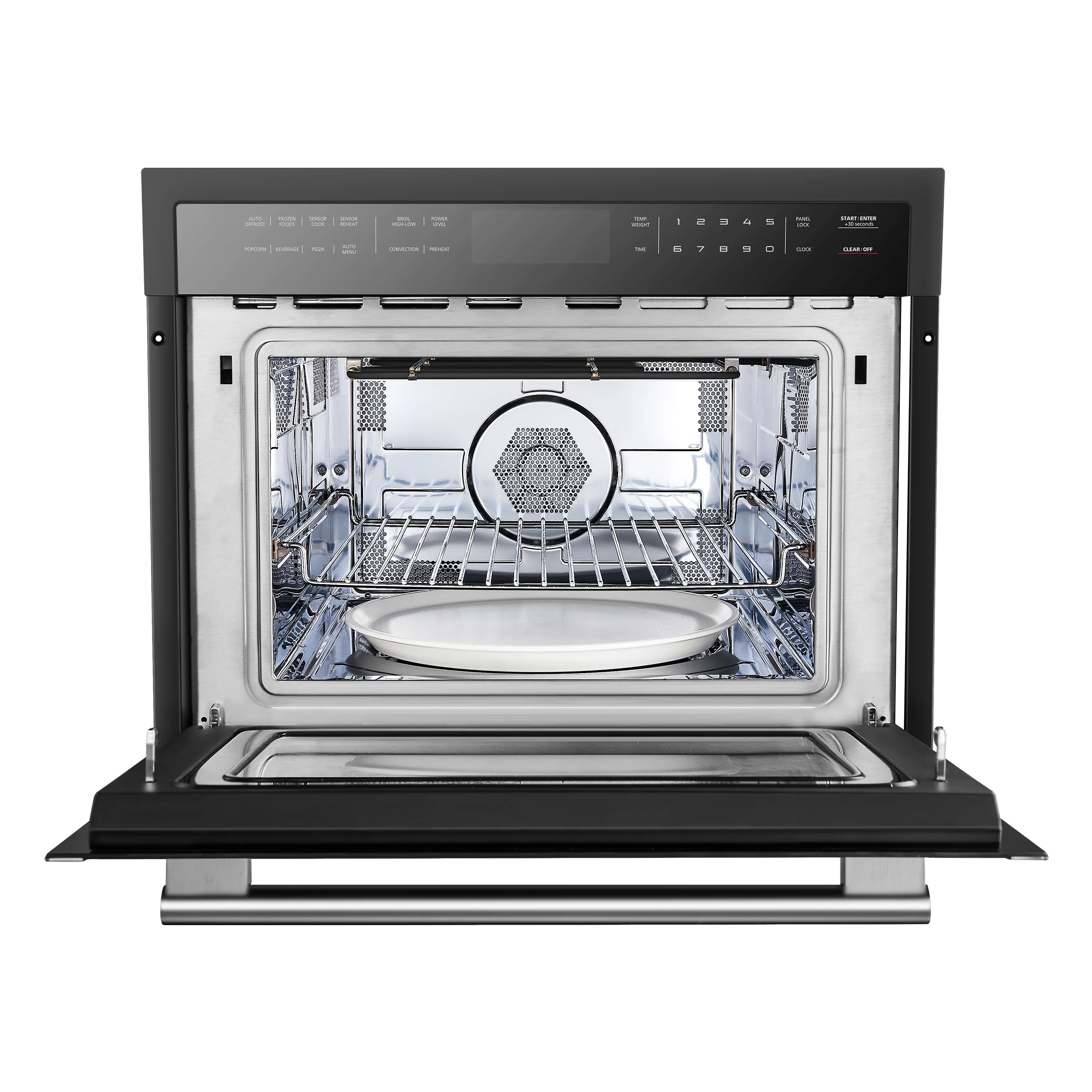 Forno Oliena Espresso Black 24-Inch Built-In Microwave and Convection Oven Combo, 1.6 cu.ft, 1750W Convection, 1000W Microwave, Stainless Steel Interior, Glass Touch Controls, Sensor Cooking - Image 5