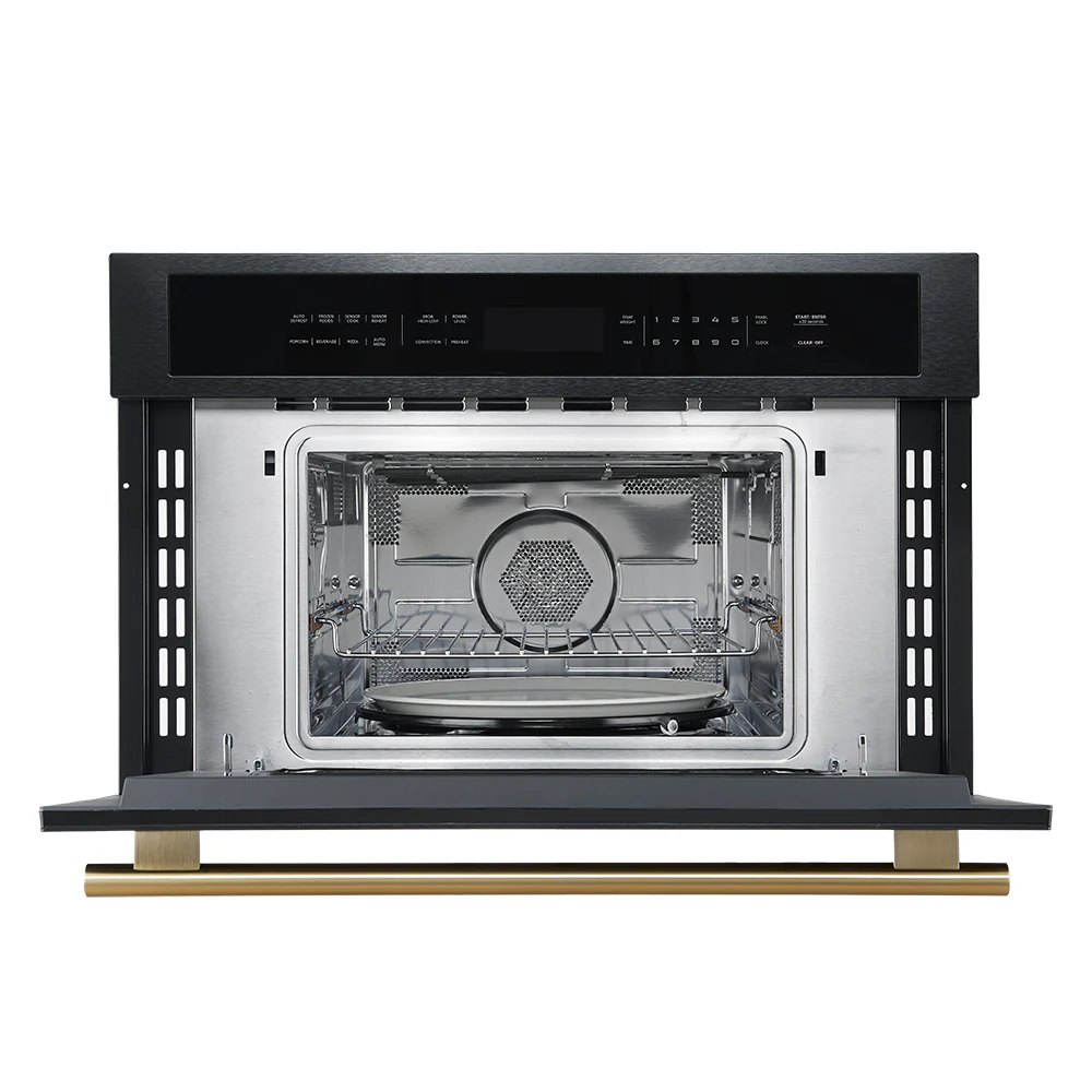 Forno Oliena Espresso Black 30-Inch Built-In Microwave and Convection Oven Combo, 1.6 cu.ft, 1750W Convection, 1000W Microwave, Stainless Steel Interior, Glass Touch Controls, Sensor Cooking - Image 7
