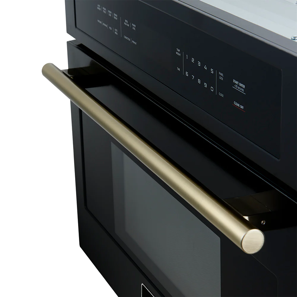 Forno Oliena Espresso Black 30-Inch Built-In Microwave and Convection Oven Combo, 1.6 cu.ft, 1750W Convection, 1000W Microwave, Stainless Steel Interior, Glass Touch Controls, Sensor Cooking - Image 8
