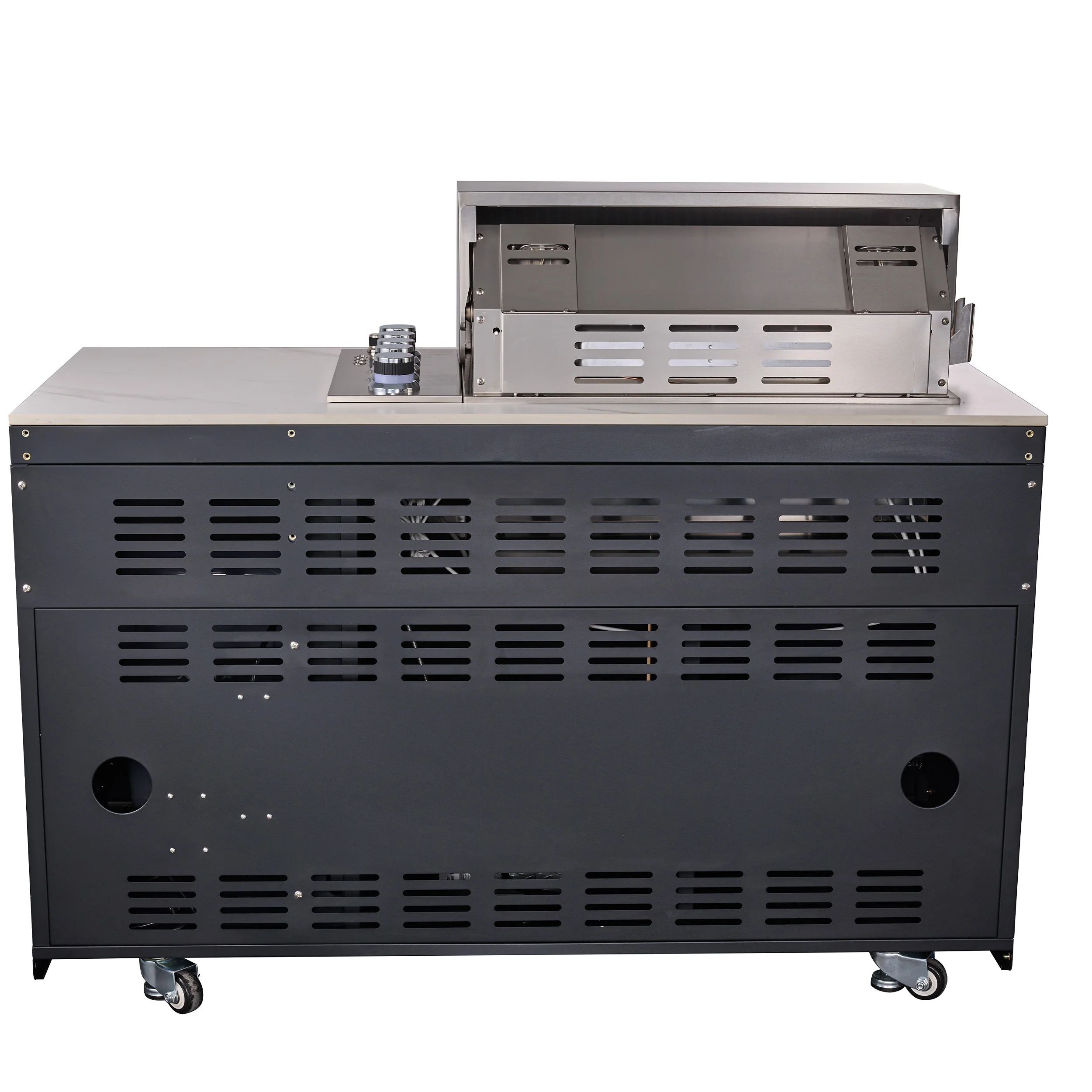 Forno Rimini Outdoor Kitchen: 30" BBQ 62,600 BTU, 4.8 cu.ft. Refrigerators, White Countertops - Image 20