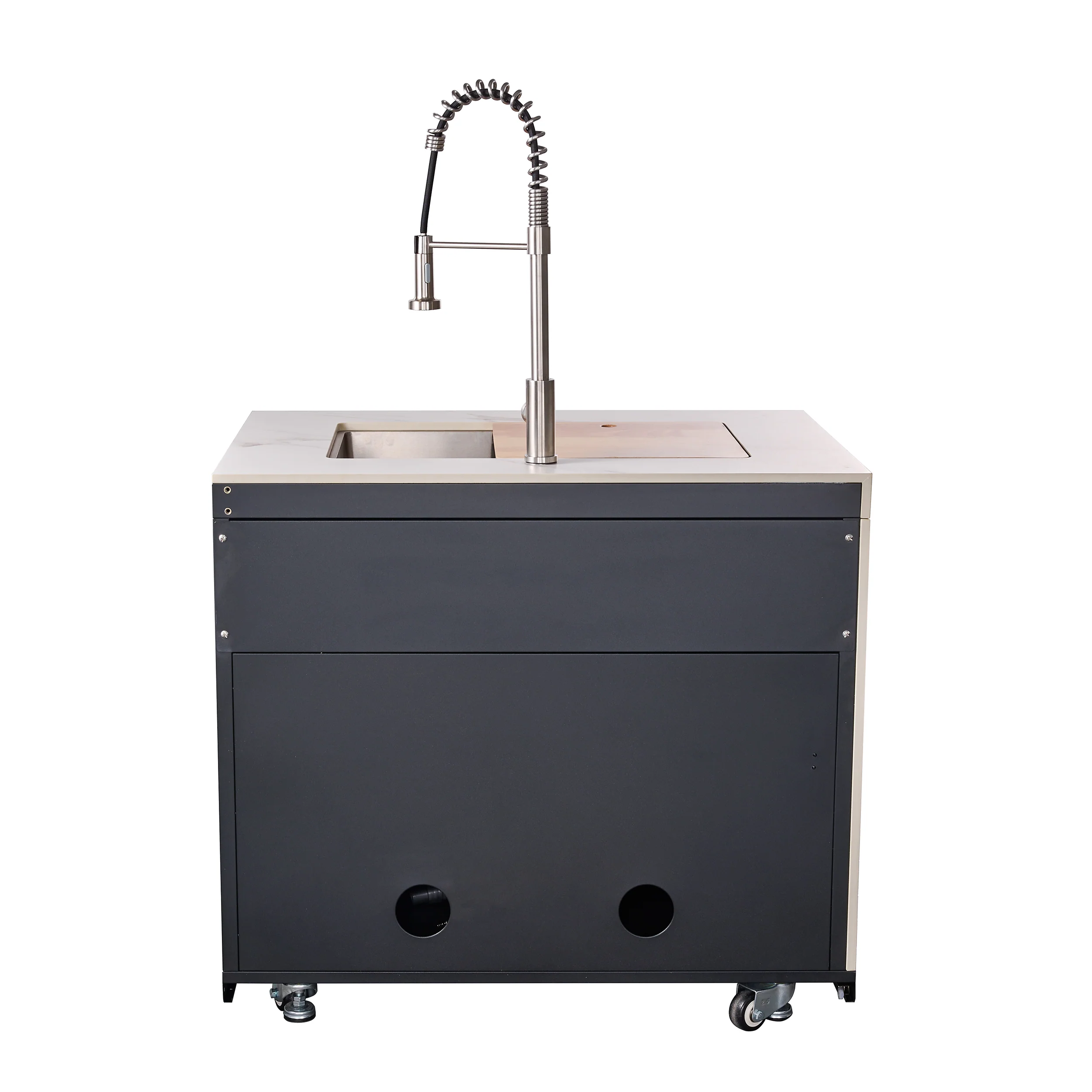 Forno Rimini Outdoor Kitchen: 30" BBQ 62,600 BTU, 4.8 cu.ft. Refrigerators, White Countertops - Image 21