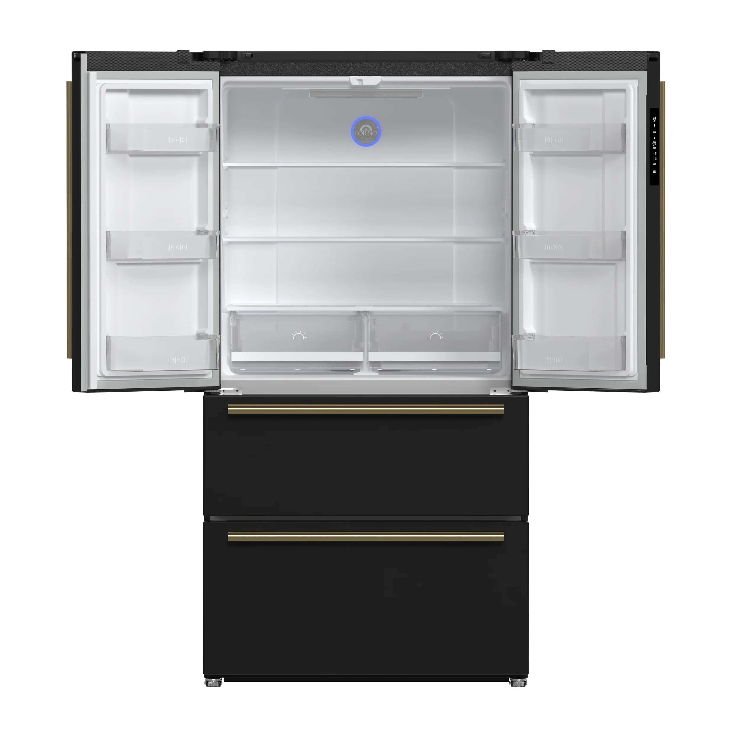 Forno Moena Espresso 36-Inch Black French Door Refrigerator, 19.2 Cu. Ft., Frost-Free, Automatic Ice Maker, ENERGY STAR Certified - Image 4