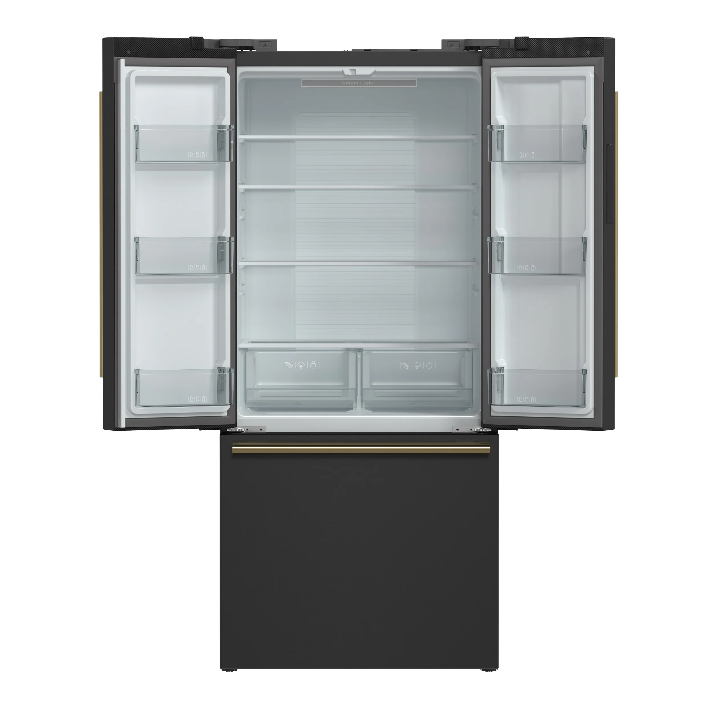 Forno Gallipoli Espresso 30-Inch Black French Door Refrigerator, Bottom Freezer, 17.5 Cu. Ft., No Frost, Ice Maker - Image 3