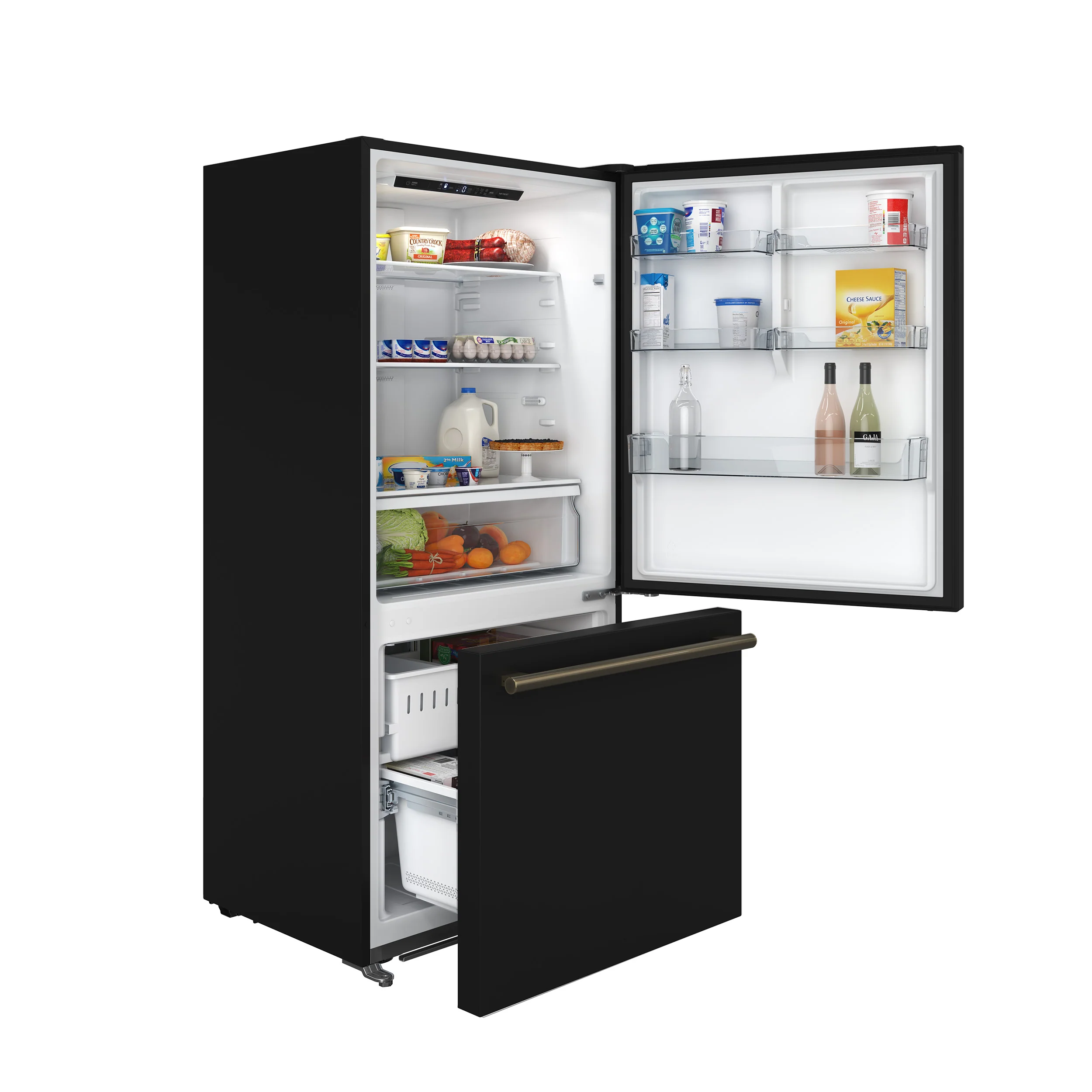 FORNO 2-Piece Black Kitchen Bundle - 30" Induction Range and 31" Bottom Freezer Refrigerator - Image 12