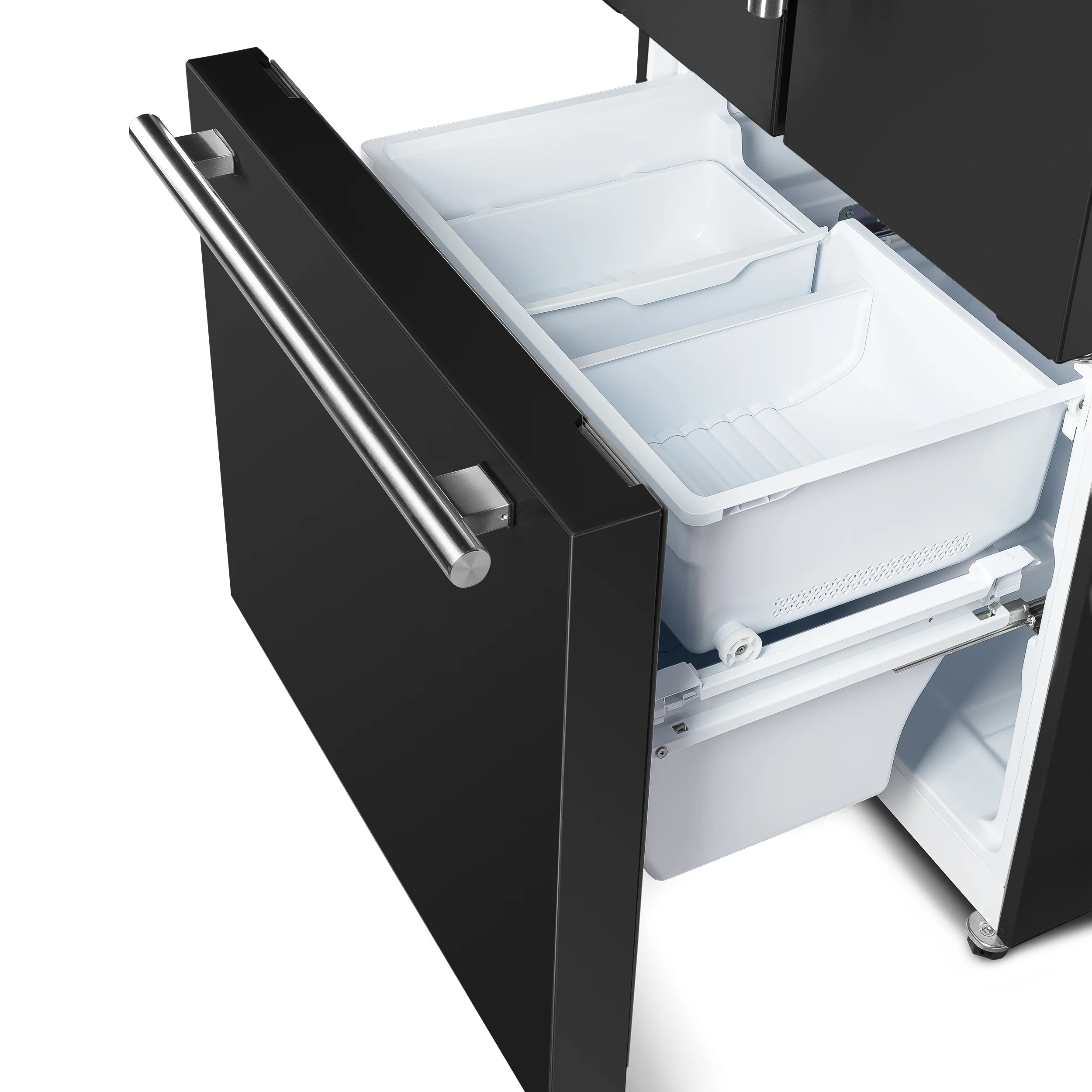 Forno Gallipoli Espresso 30-Inch Black French Door Refrigerator, Bottom Freezer, 17.5 Cu. Ft., No Frost, Ice Maker - Image 10