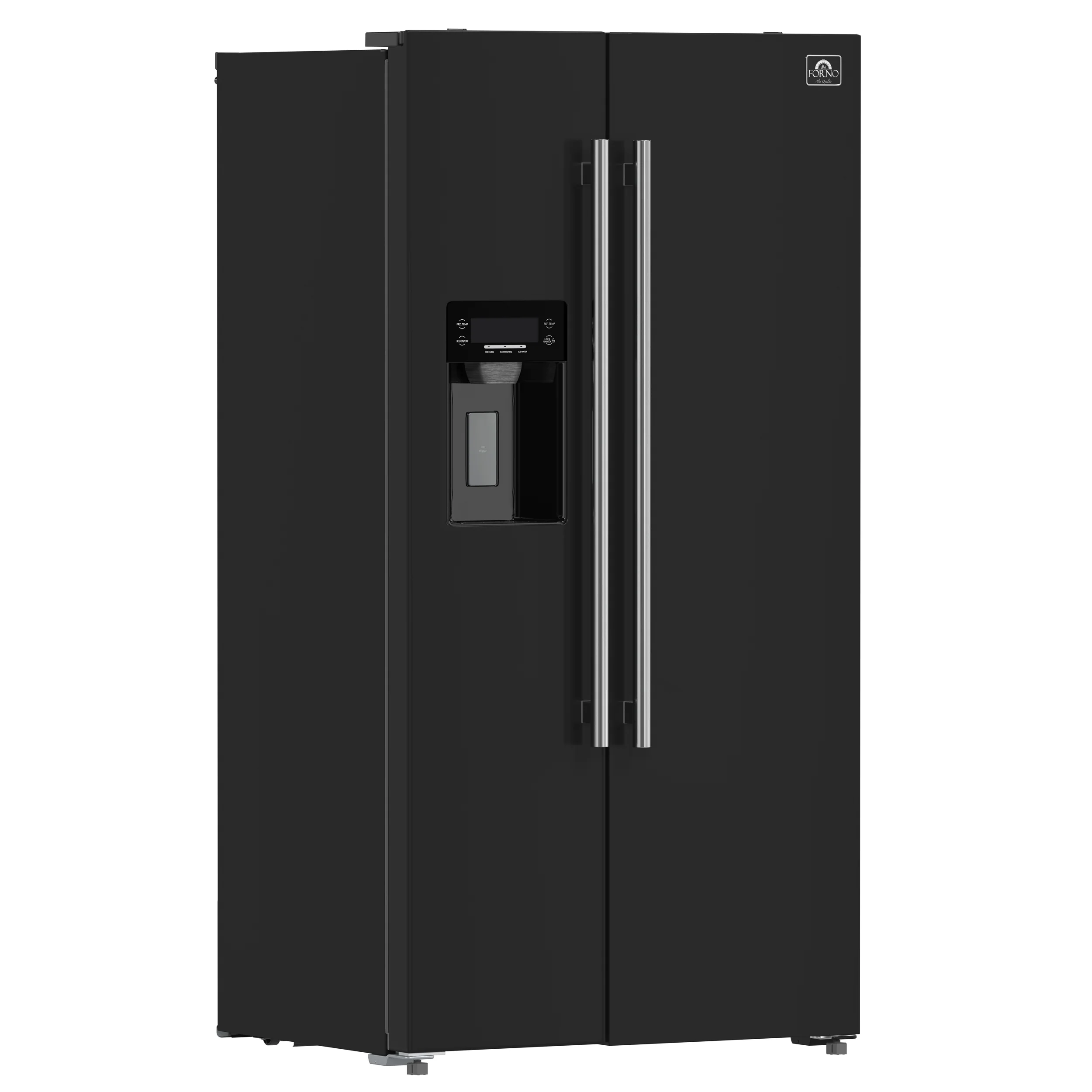 Forno Salerno Espresso 36-Inch Black Side-by-Side Refrigerator, 20 Cu. Ft., Frost-Free, Ice & Water Dispenser, ENERGY STAR Certified - Image 5