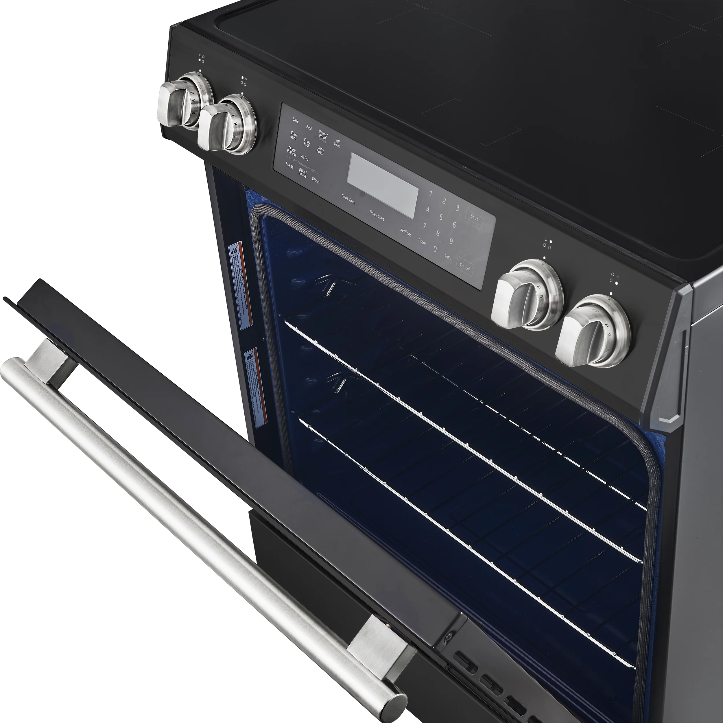 FORNO 2-Piece Black Kitchen Bundle - 30" Induction Range and 36" Bottom Freezer Refrigerator - Image 17