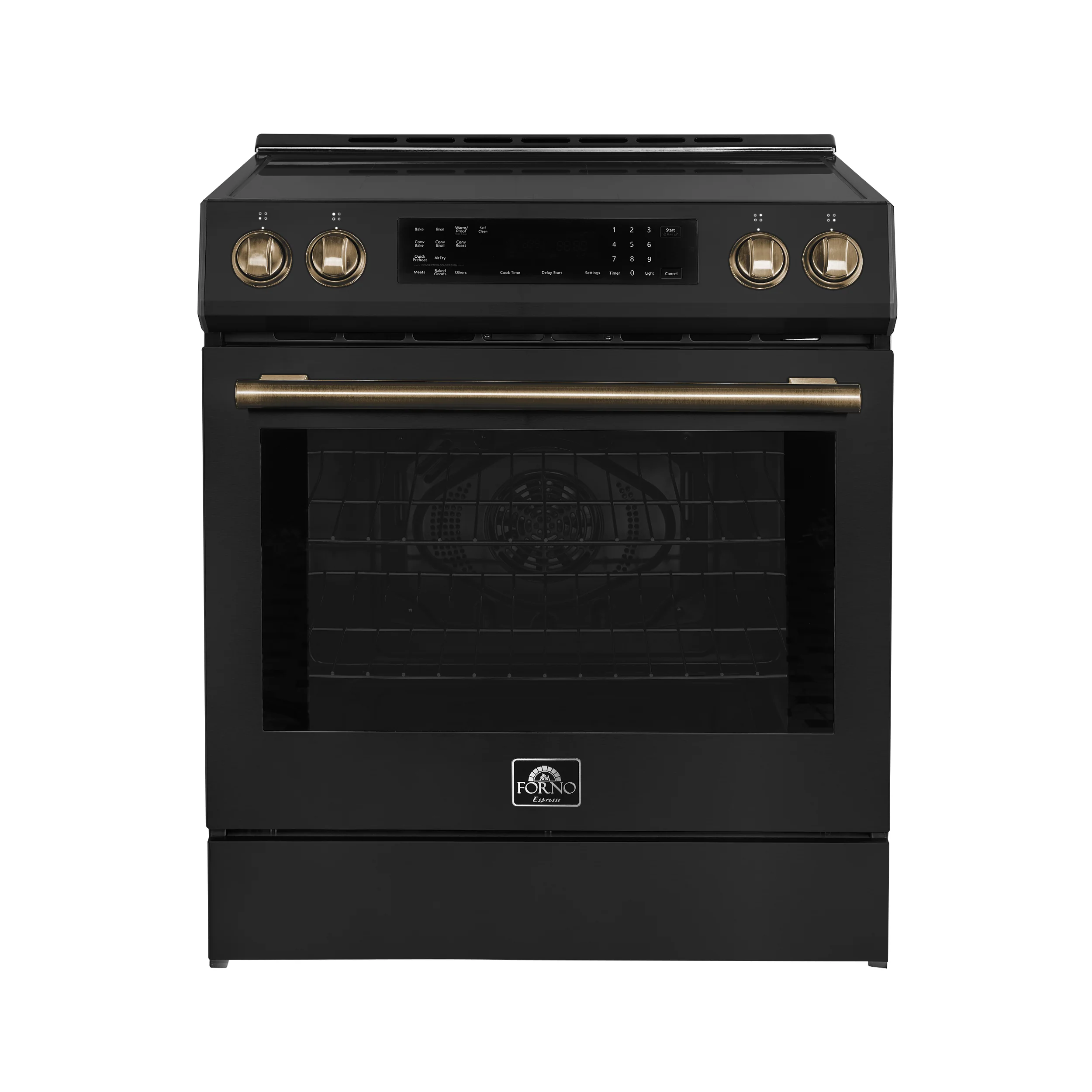 FORNO 2-Piece Black Kitchen Bundle - 30" Induction Range and 36" Bottom Freezer Refrigerator - Image 19
