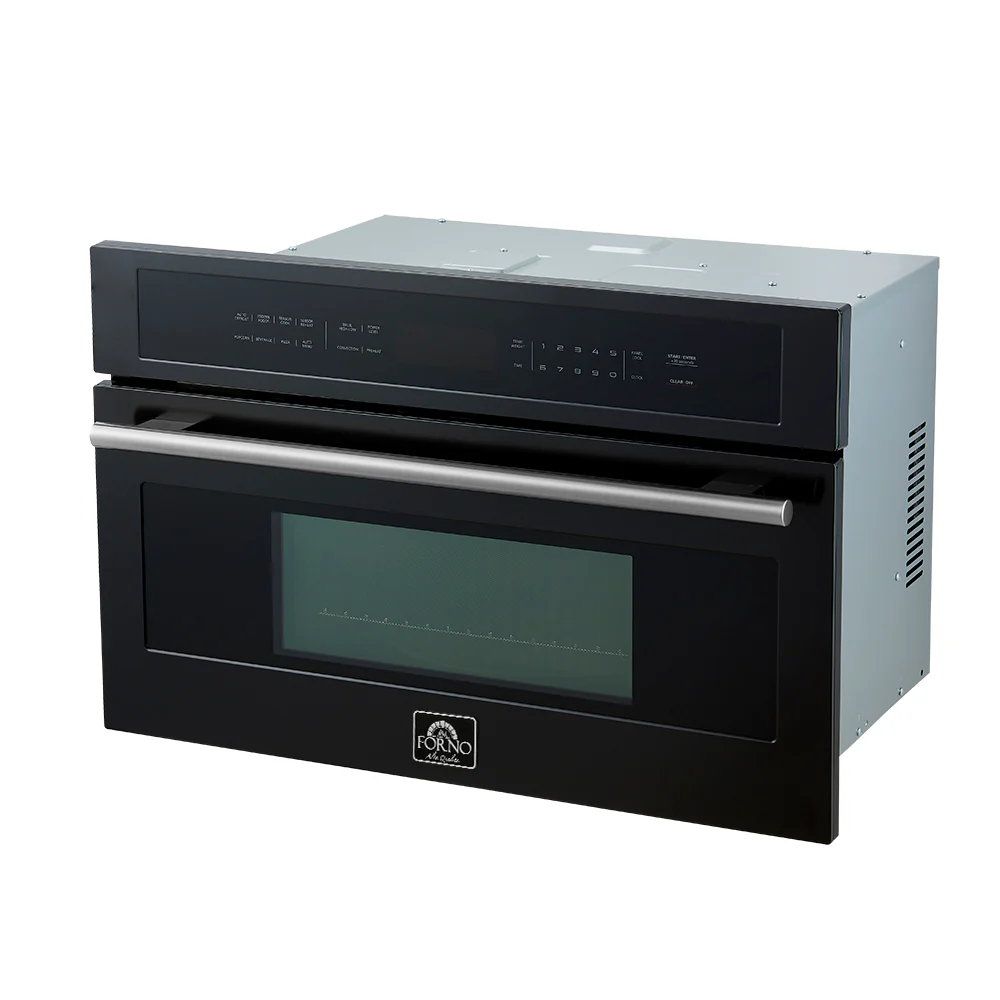 FORNO 2-Piece Kitchen Bundle - 30" Black Single Wall Oven (1333-30), 30" Black Microwave (3093-30) - Image 10