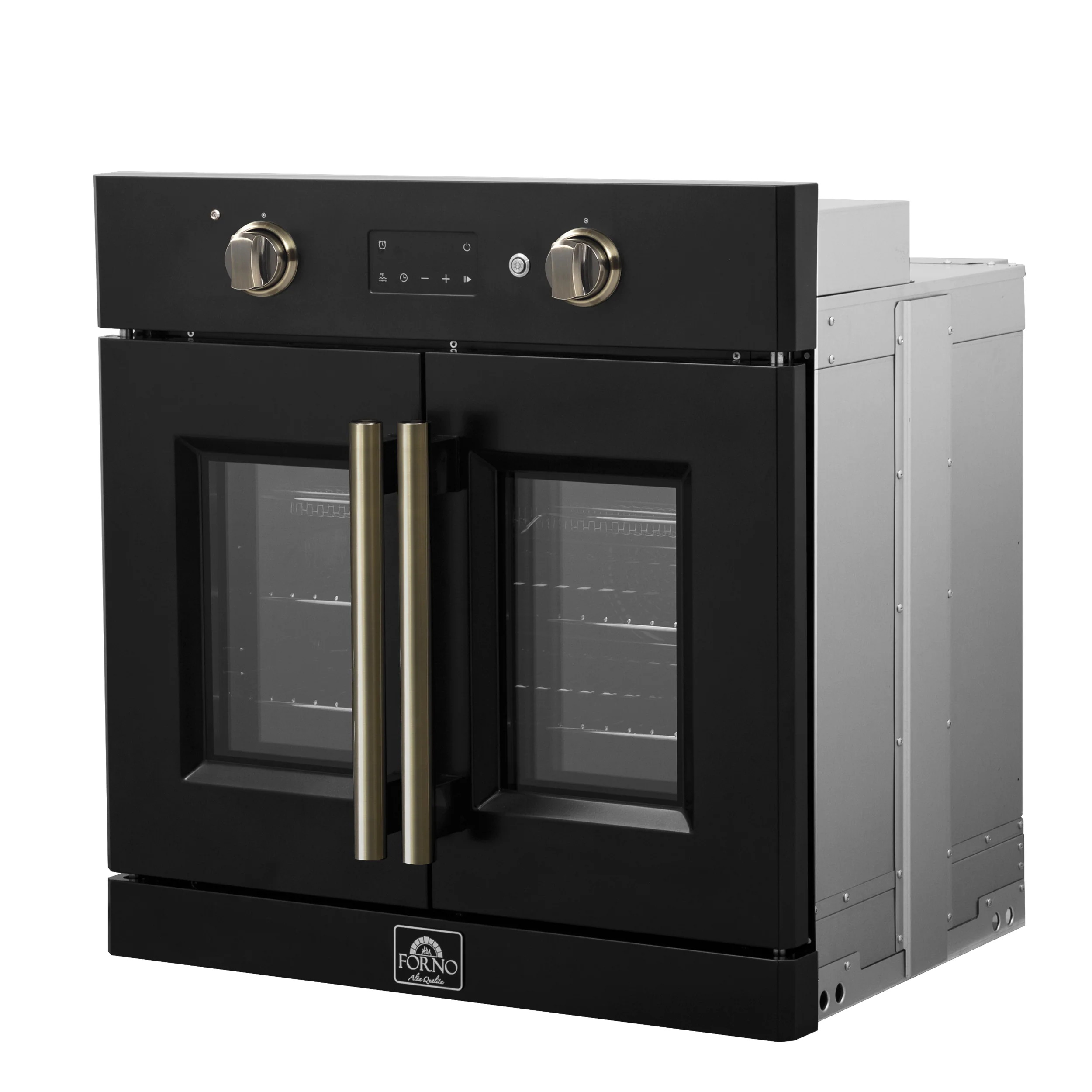 FORNO 2-Piece Kitchen Bundle - 30" Black Single Wall Oven (1333-30), 30" Black Microwave (3093-30) - Image 2