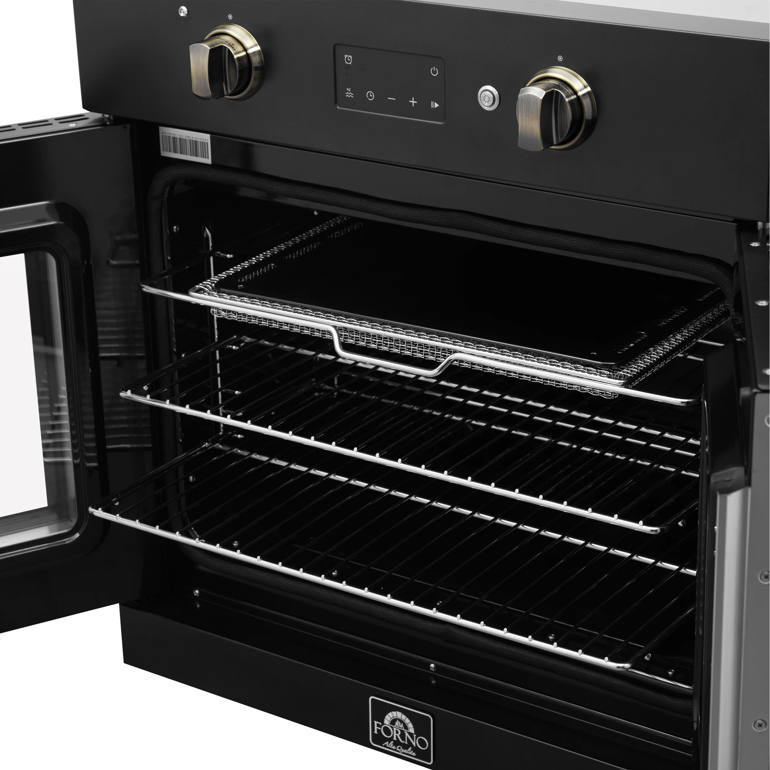 FORNO 2-Piece Kitchen Bundle - 30" Black Single Wall Oven (1333-30), 30" Black Microwave (3093-30) - Image 5