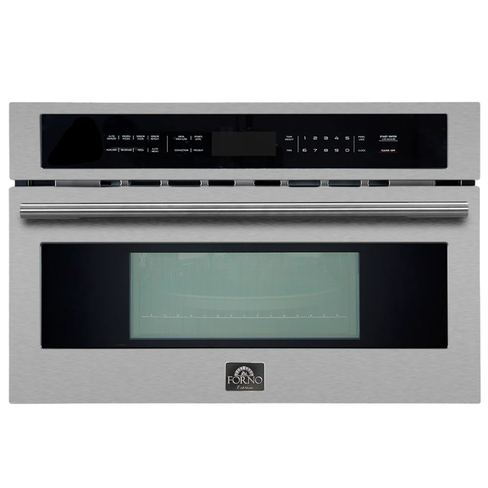 FORNO 2-Piece Kitchen Bundle - 30" Stainless Steel Single Wall (1333-30) Oven, 30" Stainless Steel Microwave (3093-30) - Image 9