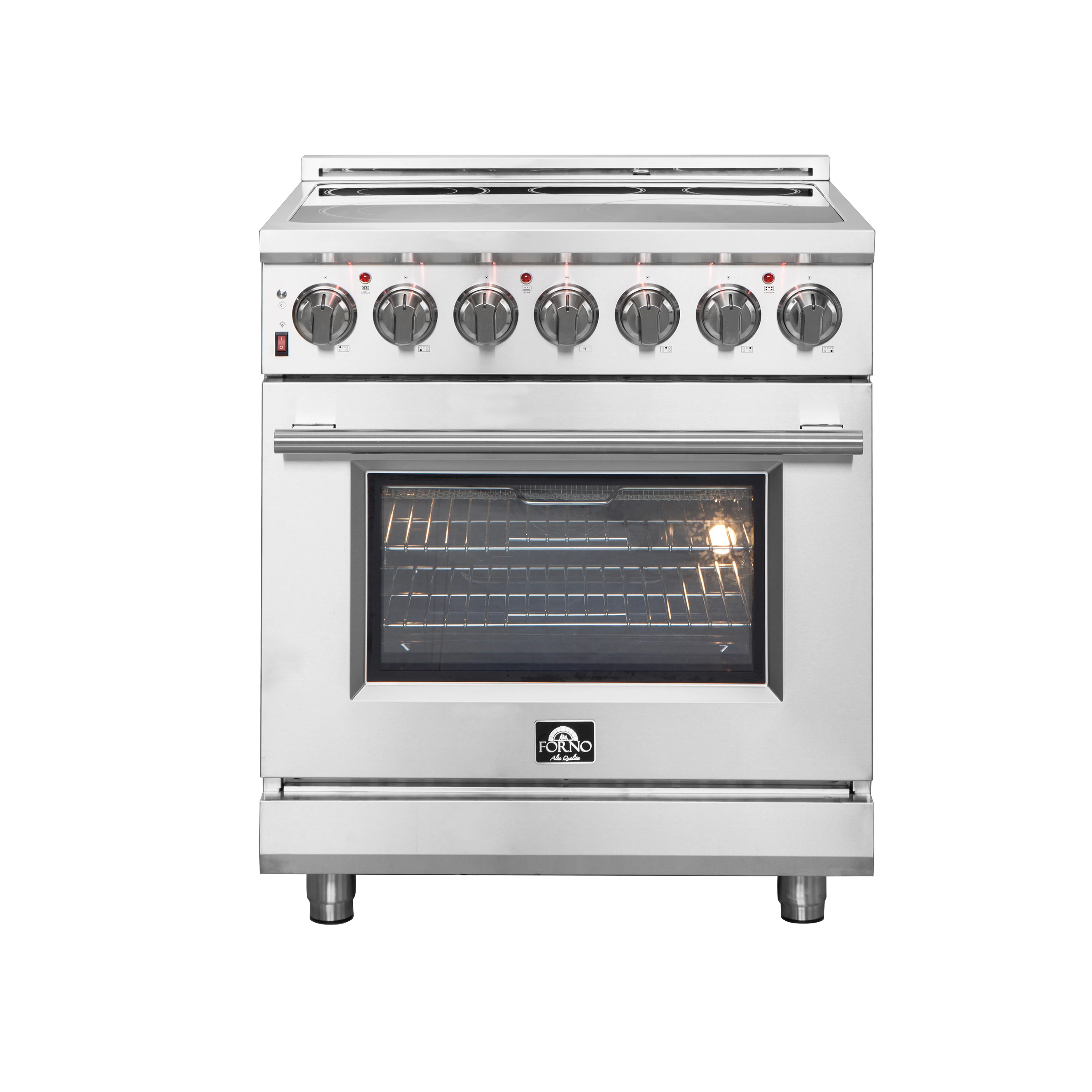 FORNO 2-Piece SS Kitchen Bundle - 30" Electric Range and 31" Bottom Freezer Refrigerator - Image 15