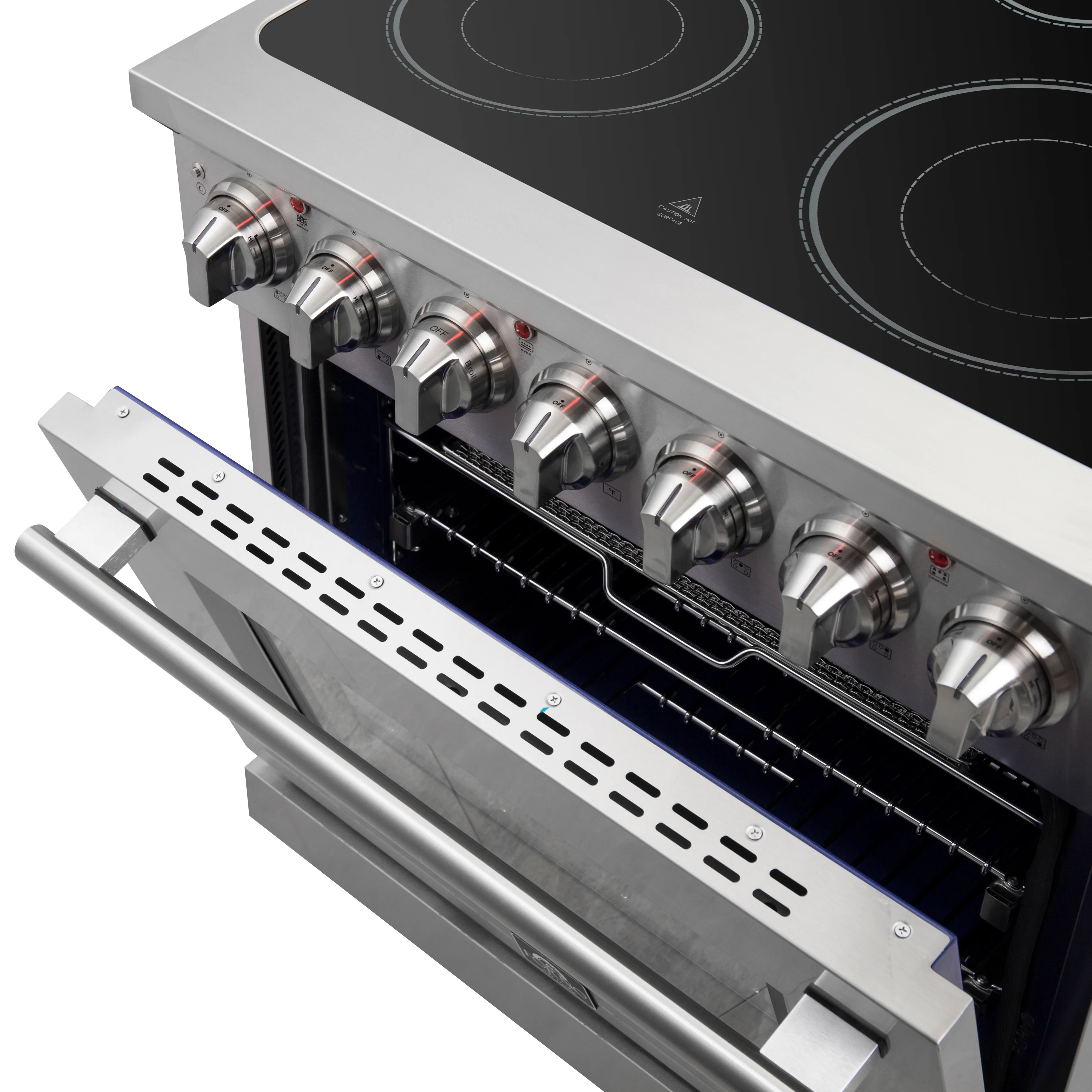 FORNO 2-Piece SS Kitchen Bundle - 30" Electric Range and 31" Bottom Freezer Refrigerator - Image 21