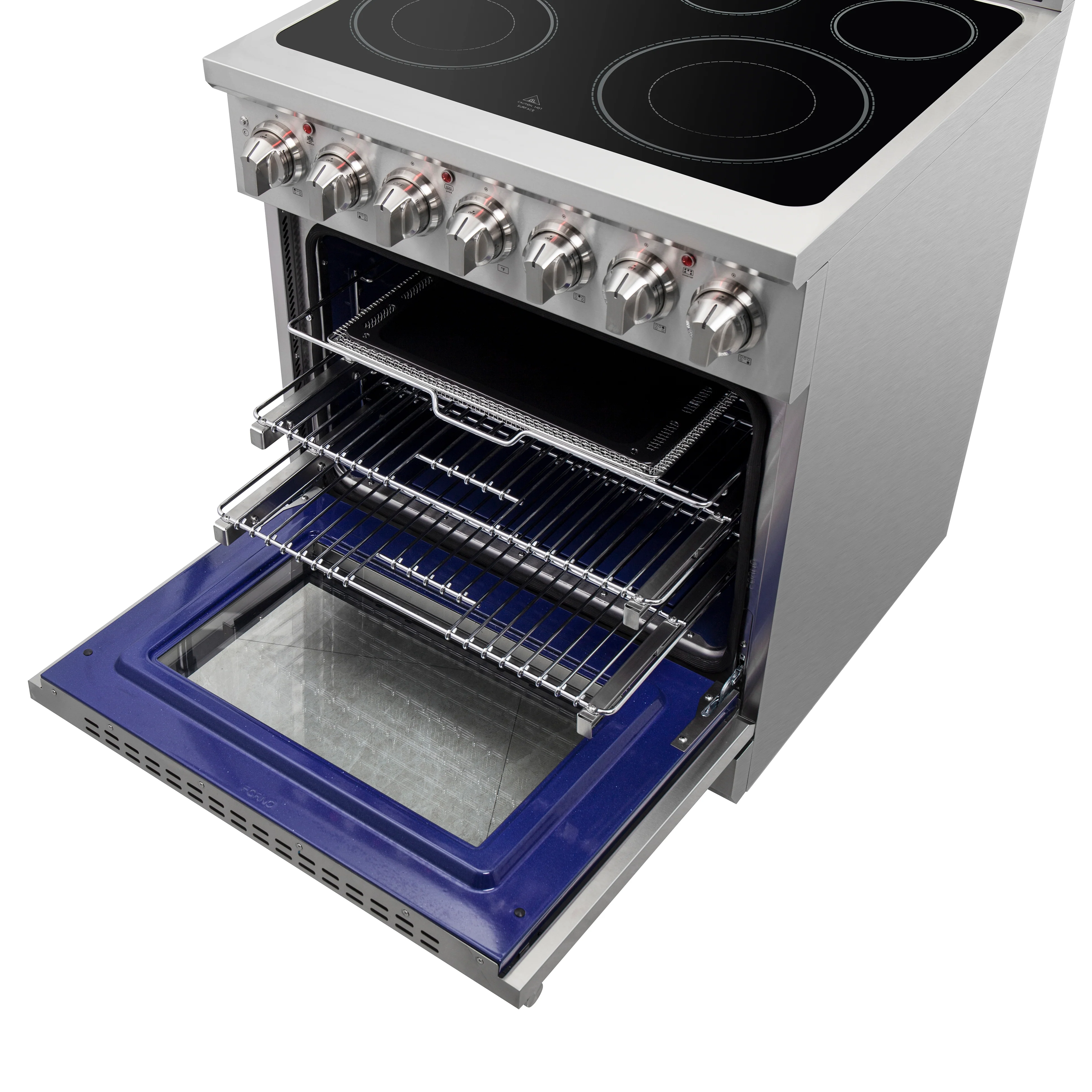 FORNO 2-Piece SS Kitchen Bundle - 30" Electric Range and 31" Bottom Freezer Refrigerator - Image 27