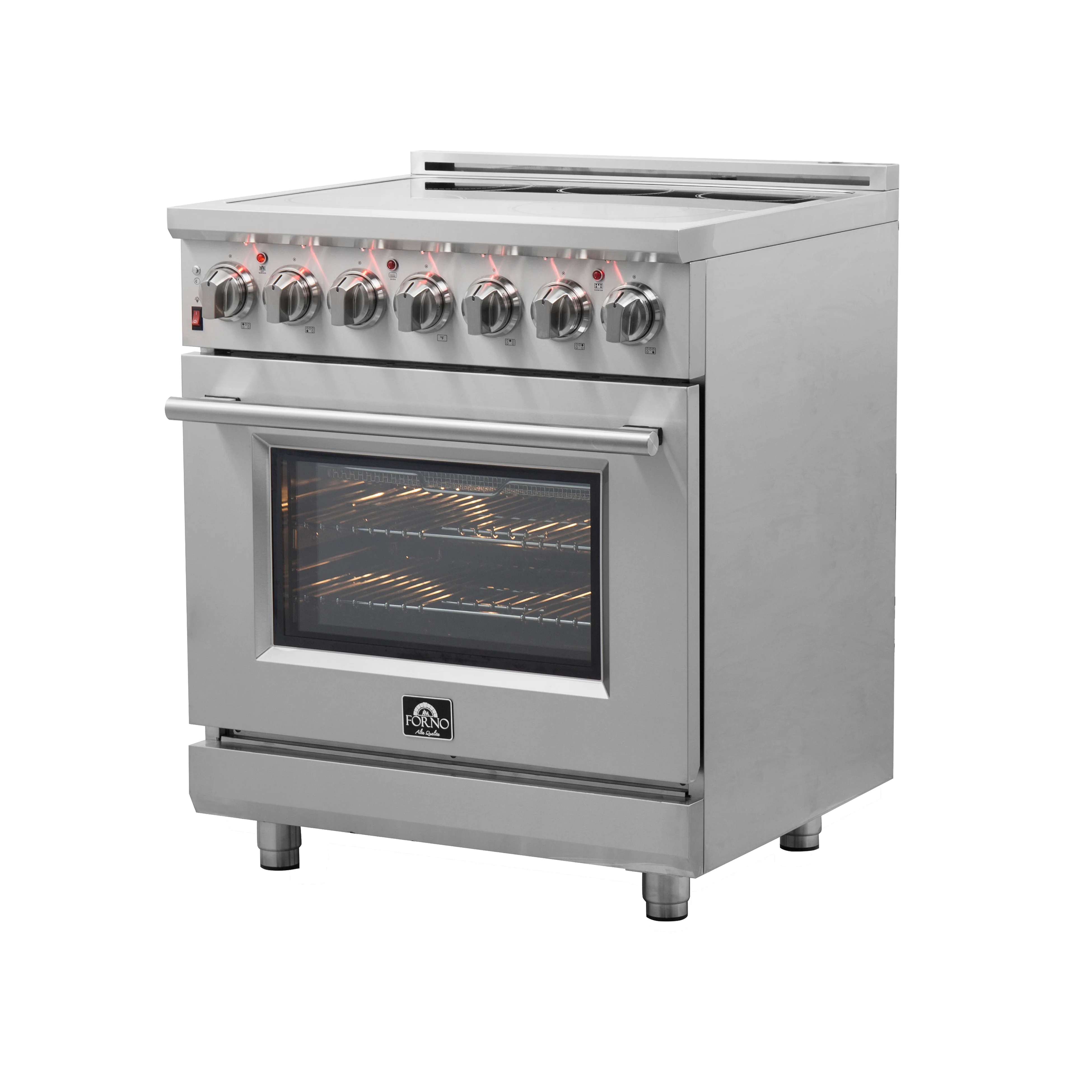 FORNO 2-Piece SS Kitchen Bundle - 30" Electric Range and 31" Bottom Freezer Refrigerator - Image 28