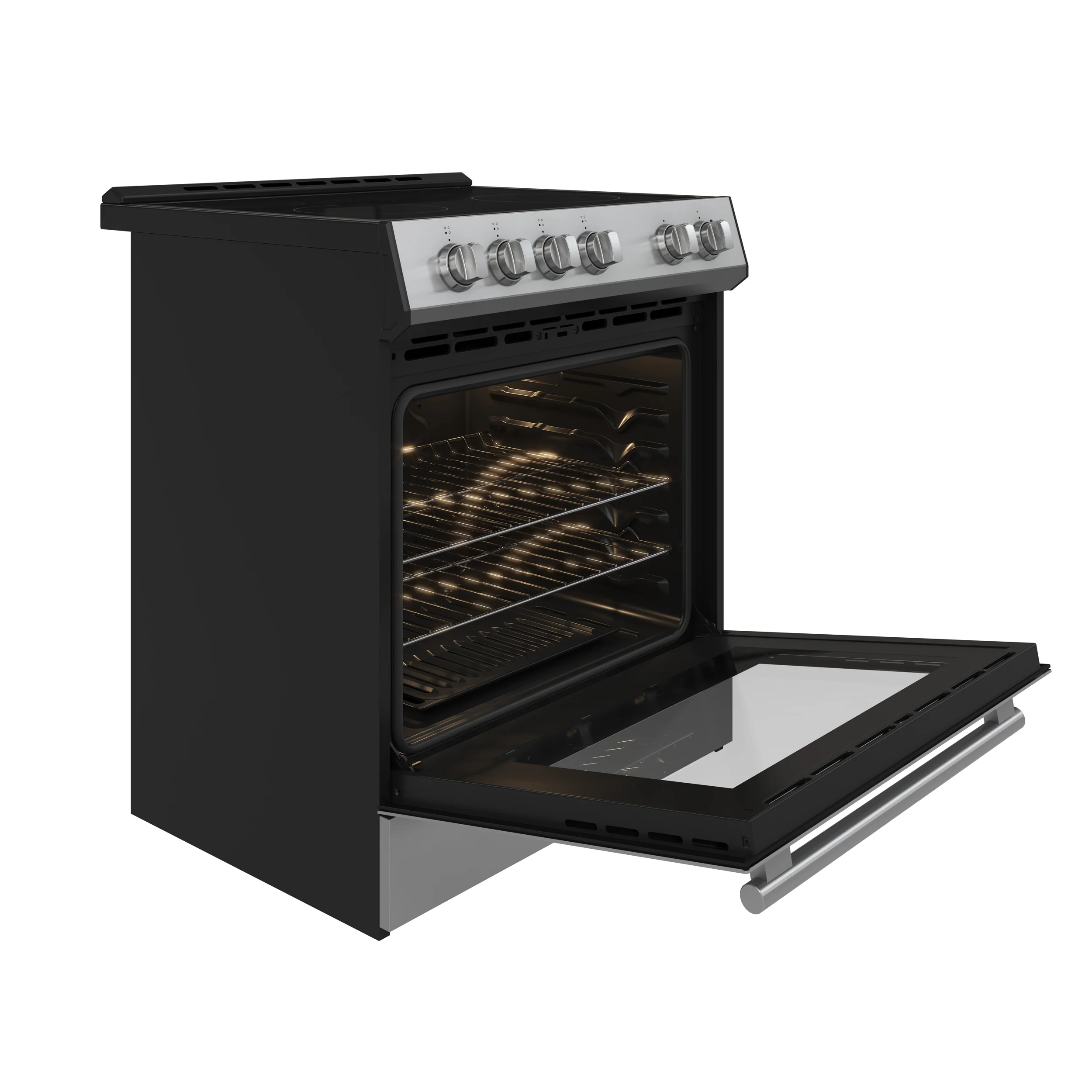 FORNO 2-Piece SS Kitchen Bundle - 30" Electric Range and 36" Bottom Freezer Refrigerator - Image 12