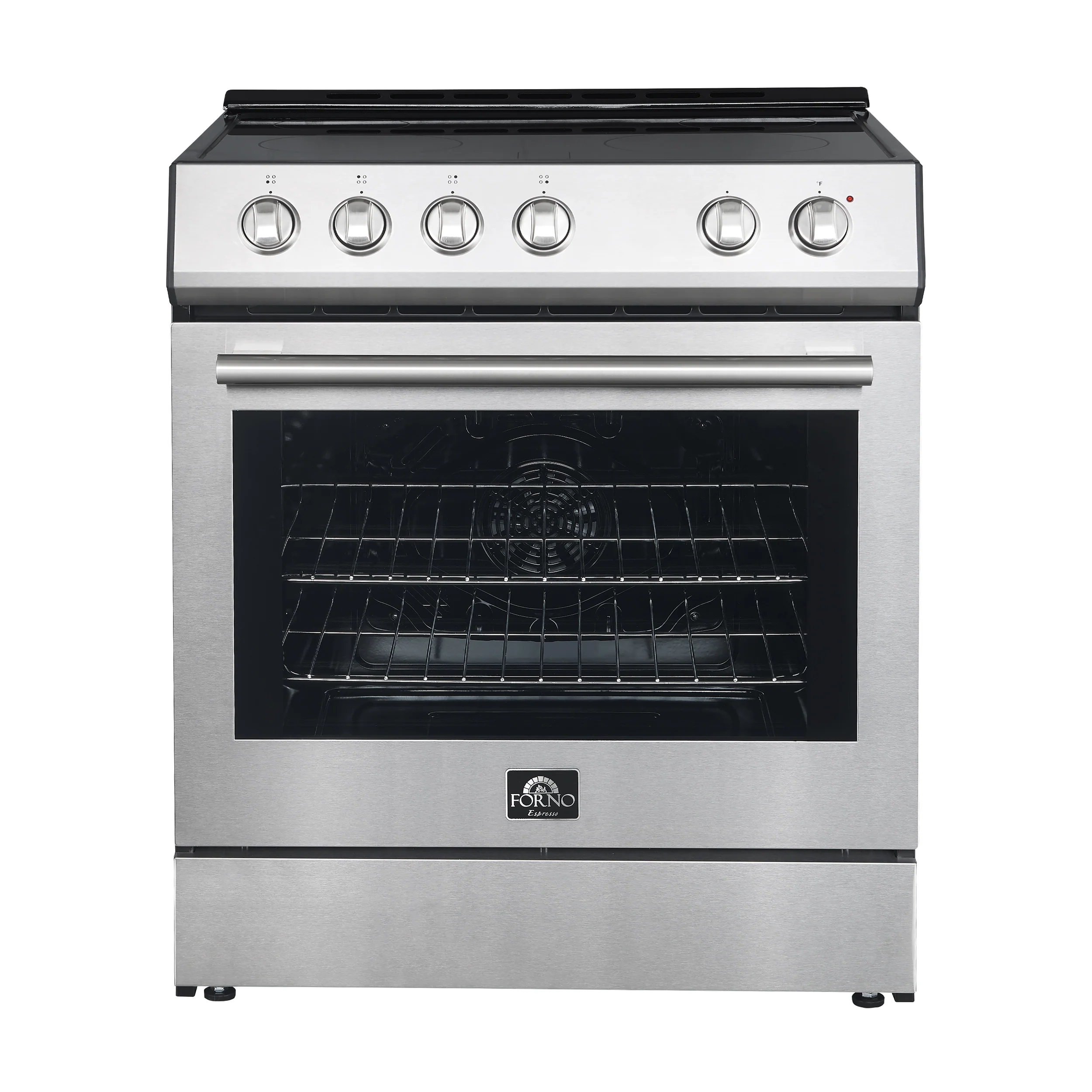 FORNO 2-Piece SS Kitchen Bundle - 30" Electric Range and 36" Bottom Freezer Refrigerator - Image 2
